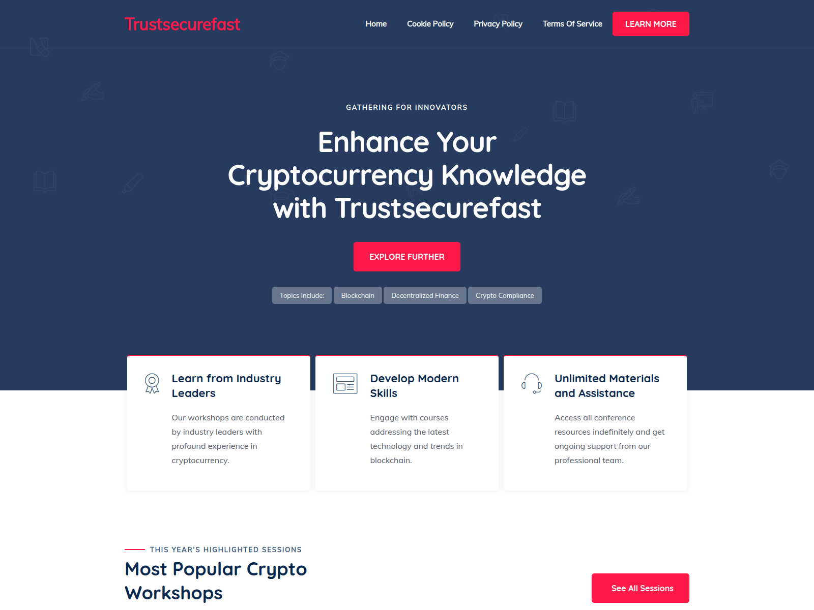 Screenshot of trustsecurefast.com