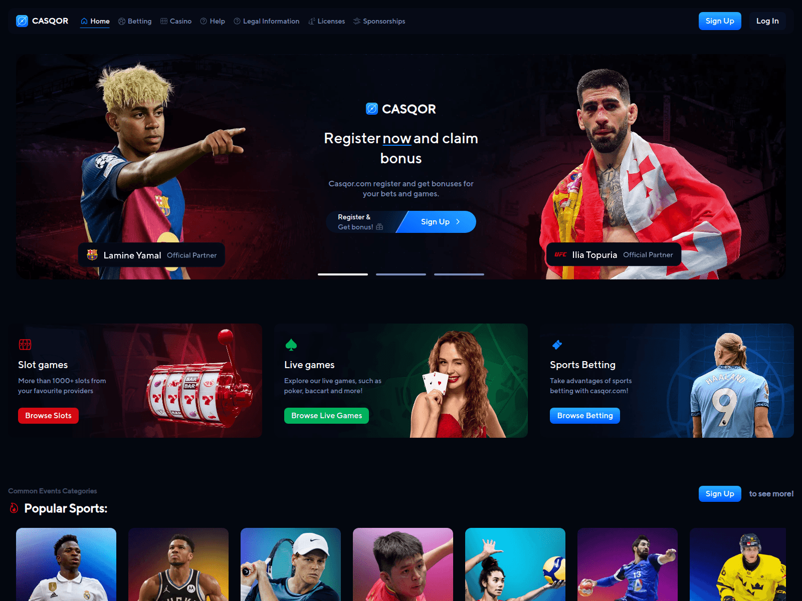 Screenshot of casqor.com