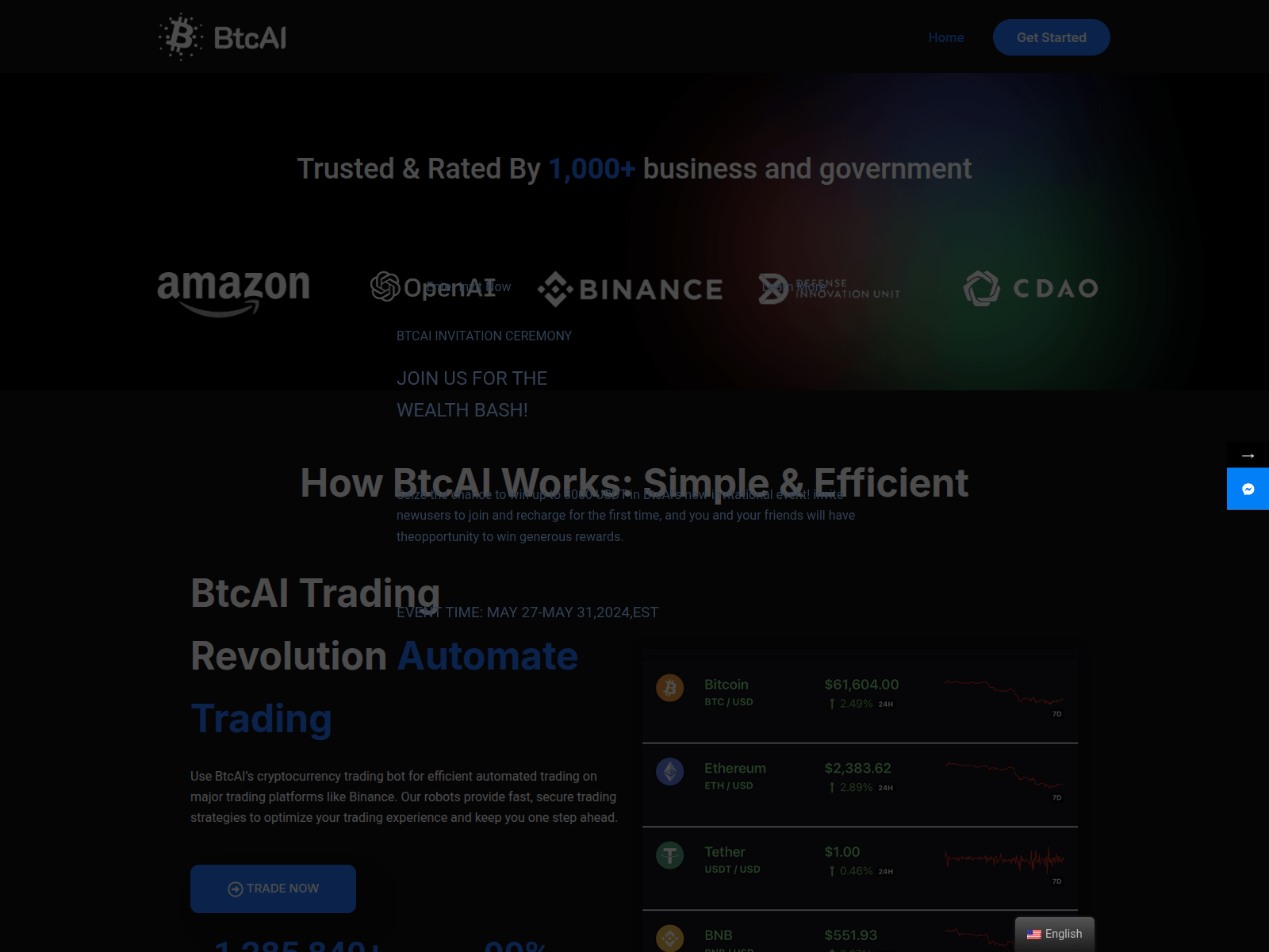 Screenshot of btcagi.vip