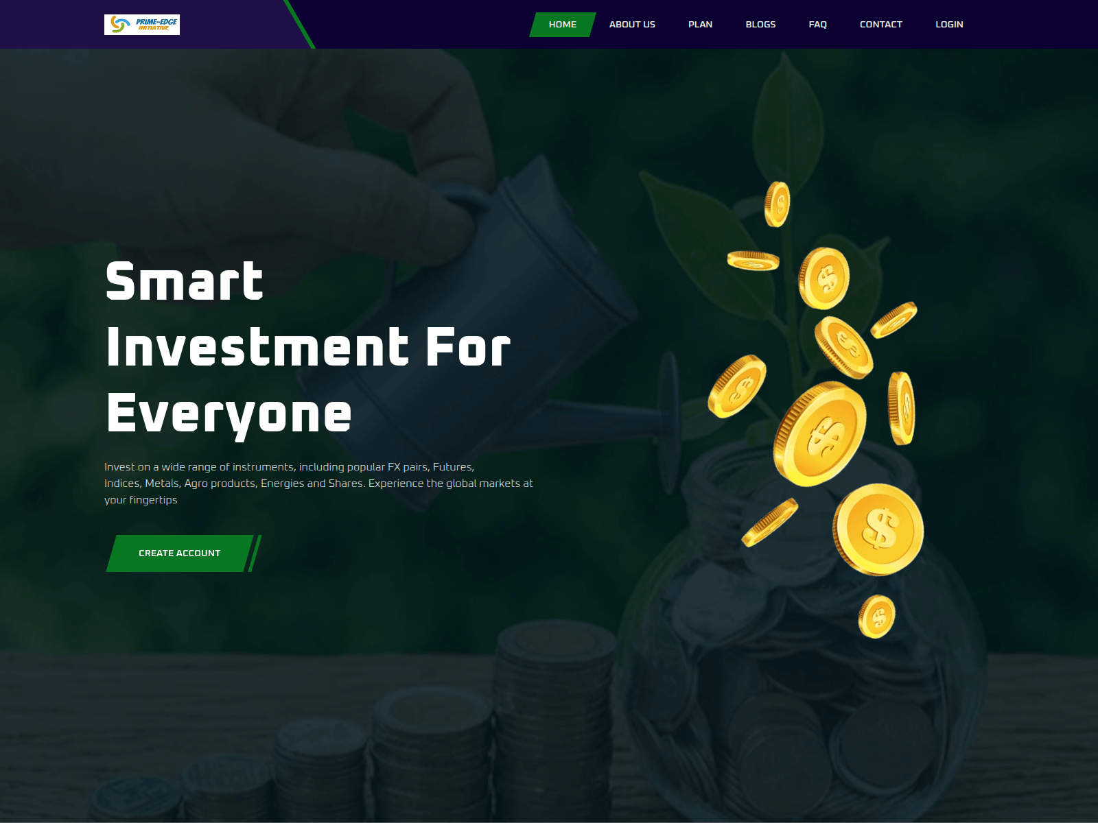 Forensic screenshot of primeedgeinitiative.com