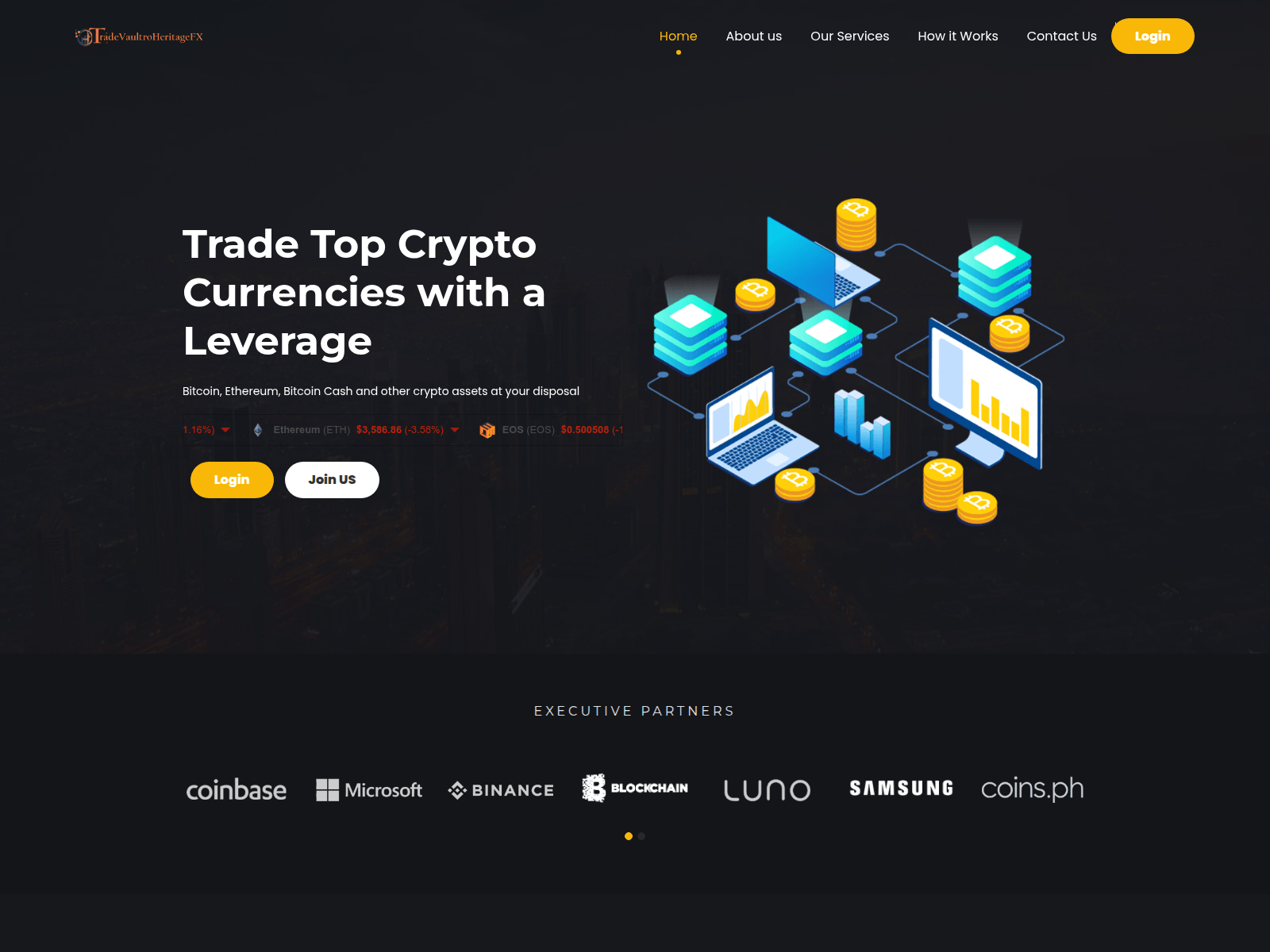 Screenshot of trade.vaultrogoldheritage.com