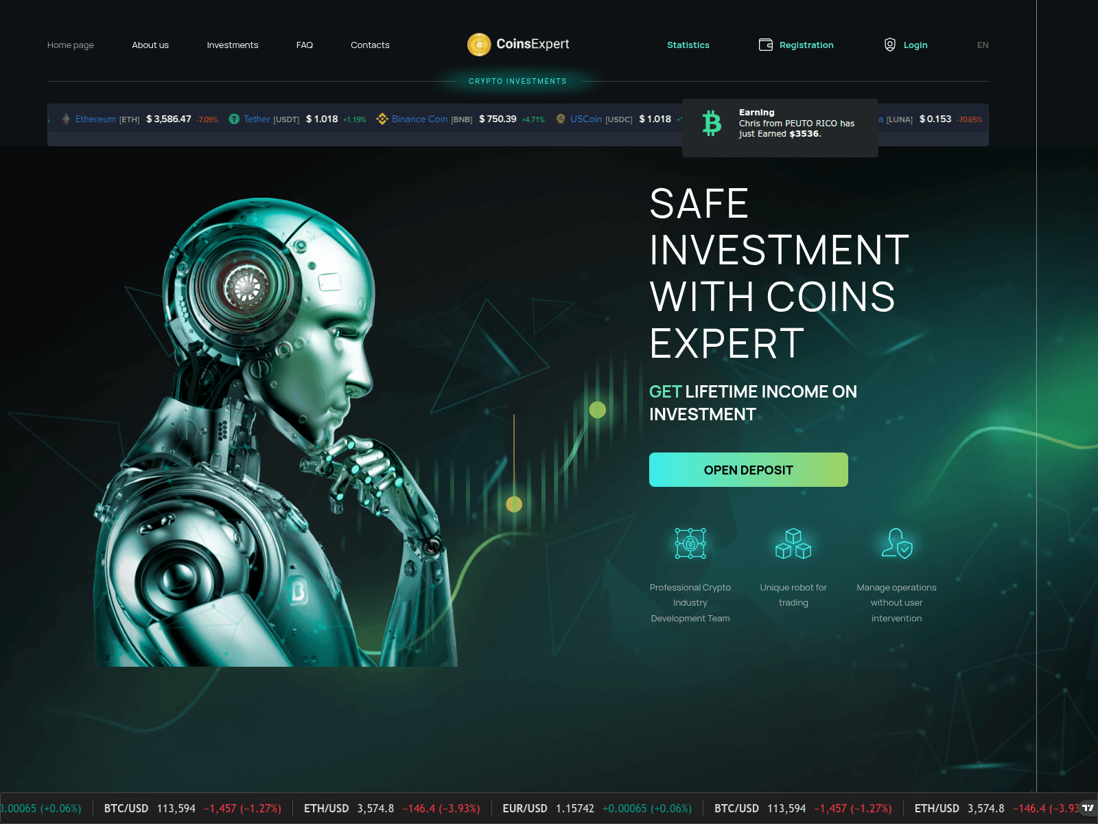 Screenshot of coins.bitsassets.biz