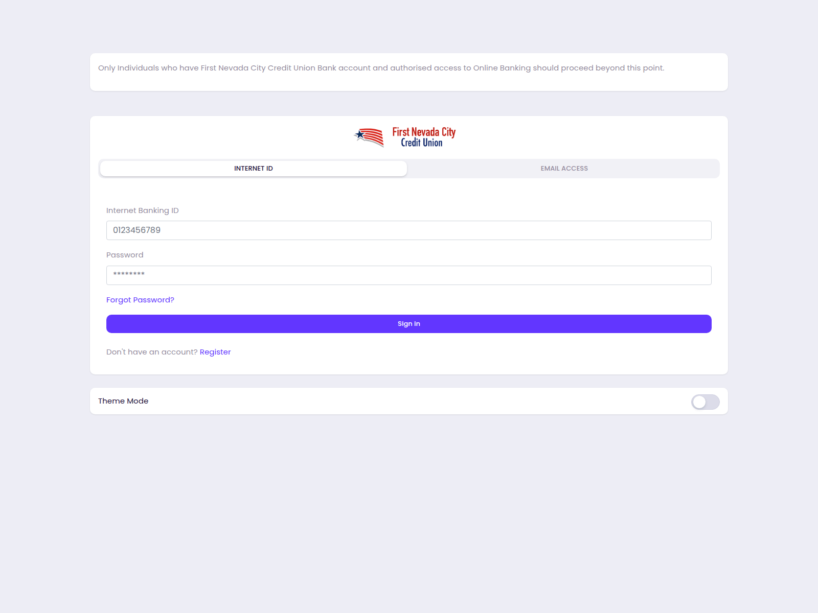 Screenshot of auth.fnccu.com