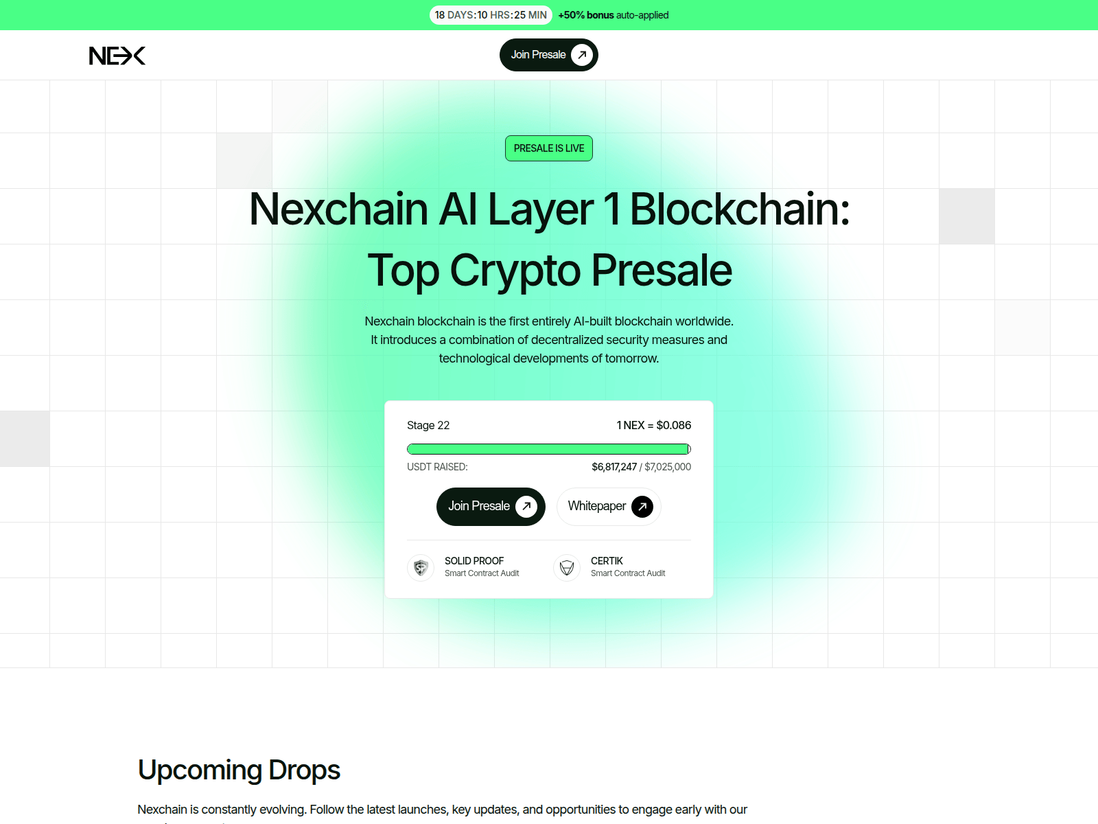 Screenshot of nexchain-ai.my
