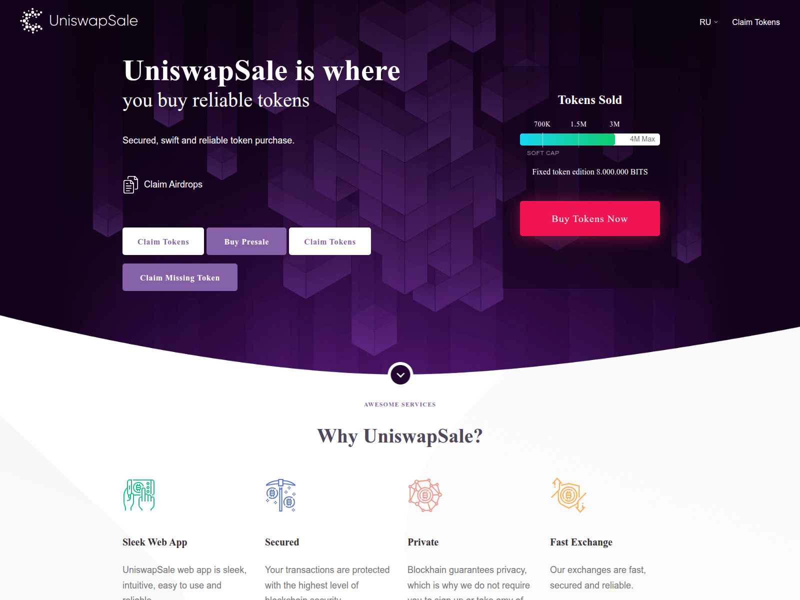 Screenshot of uniswapsales.pages.dev