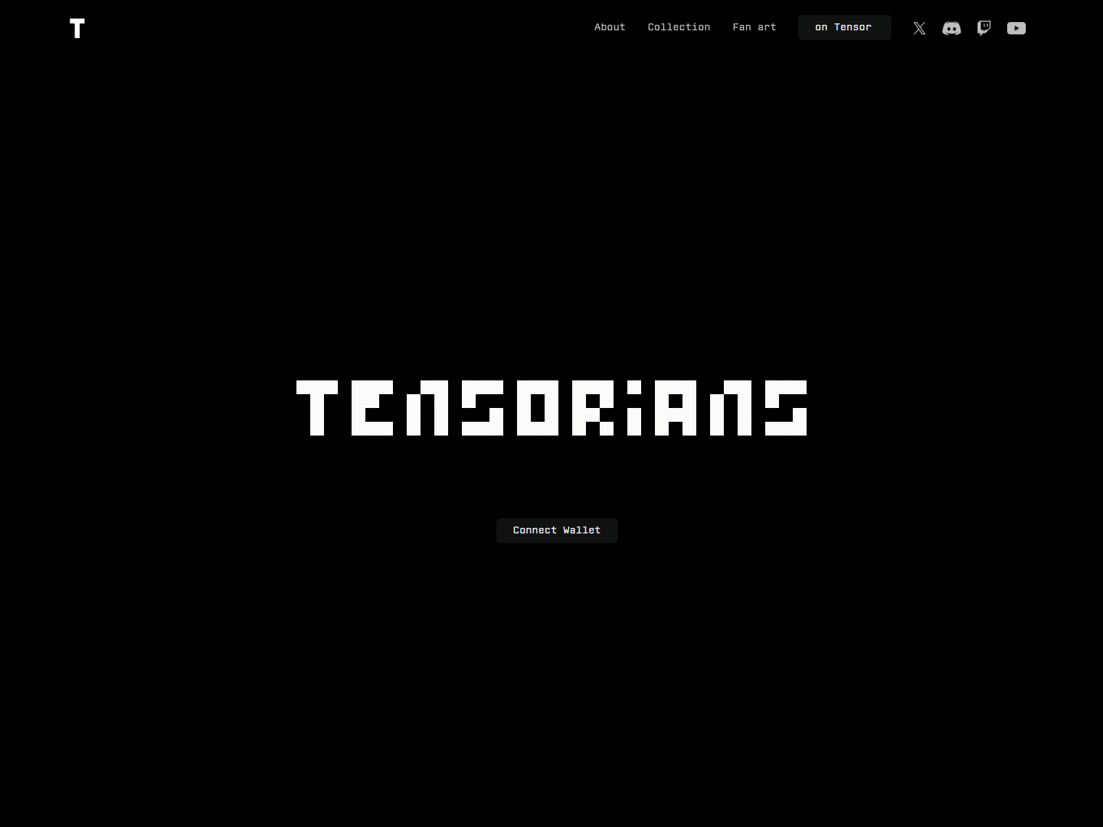 Screenshot of whitelist-tensorians.pages.dev