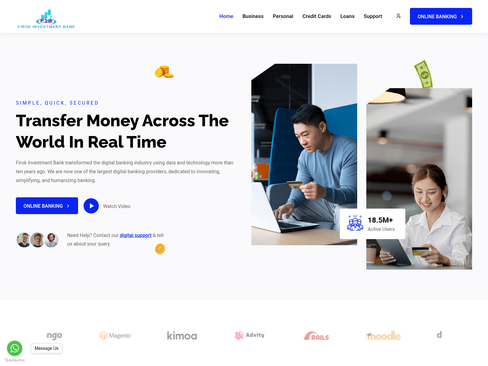 Screenshot of firokinvestmentbnk.com