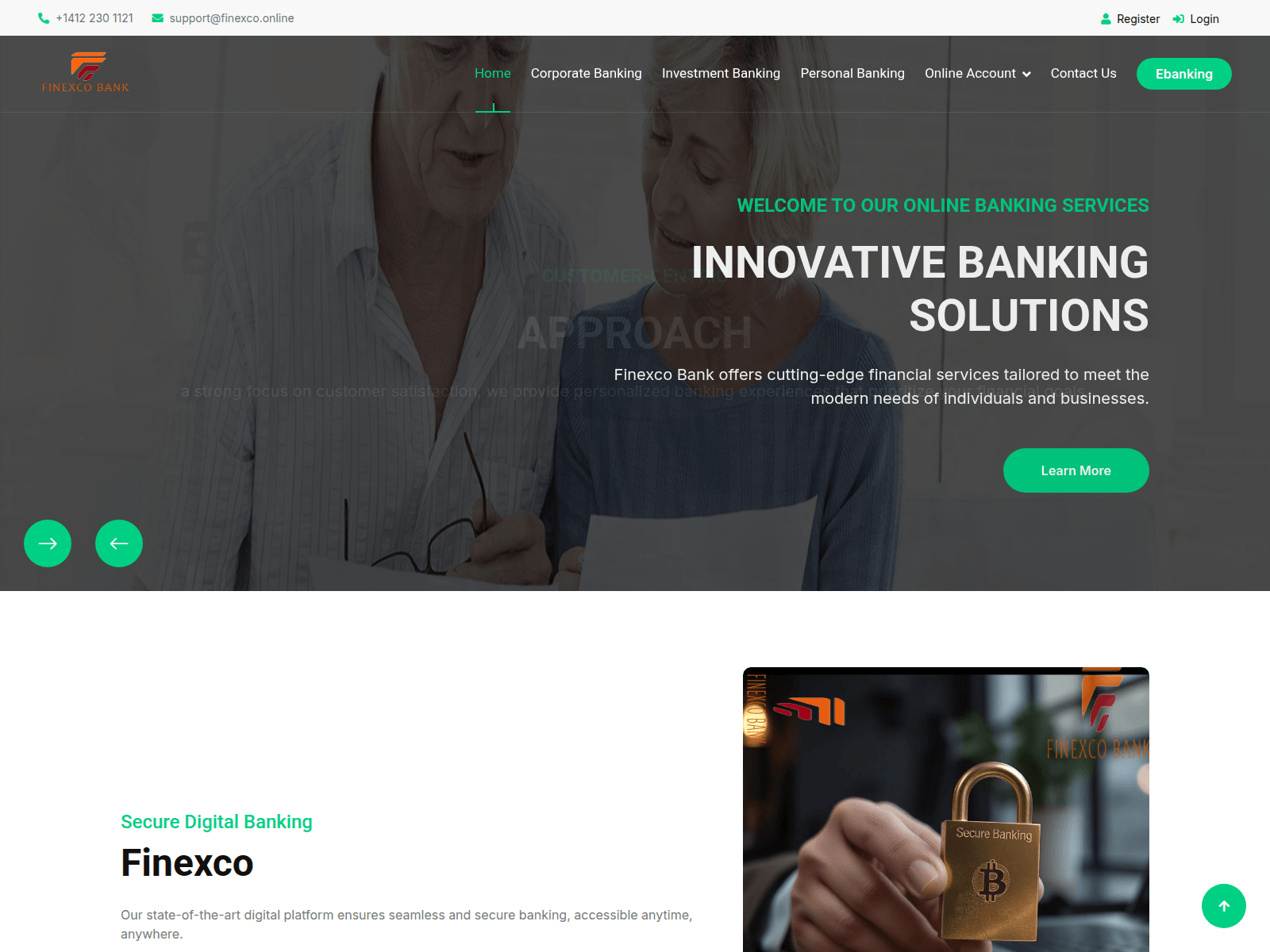 Screenshot of finexcob.com