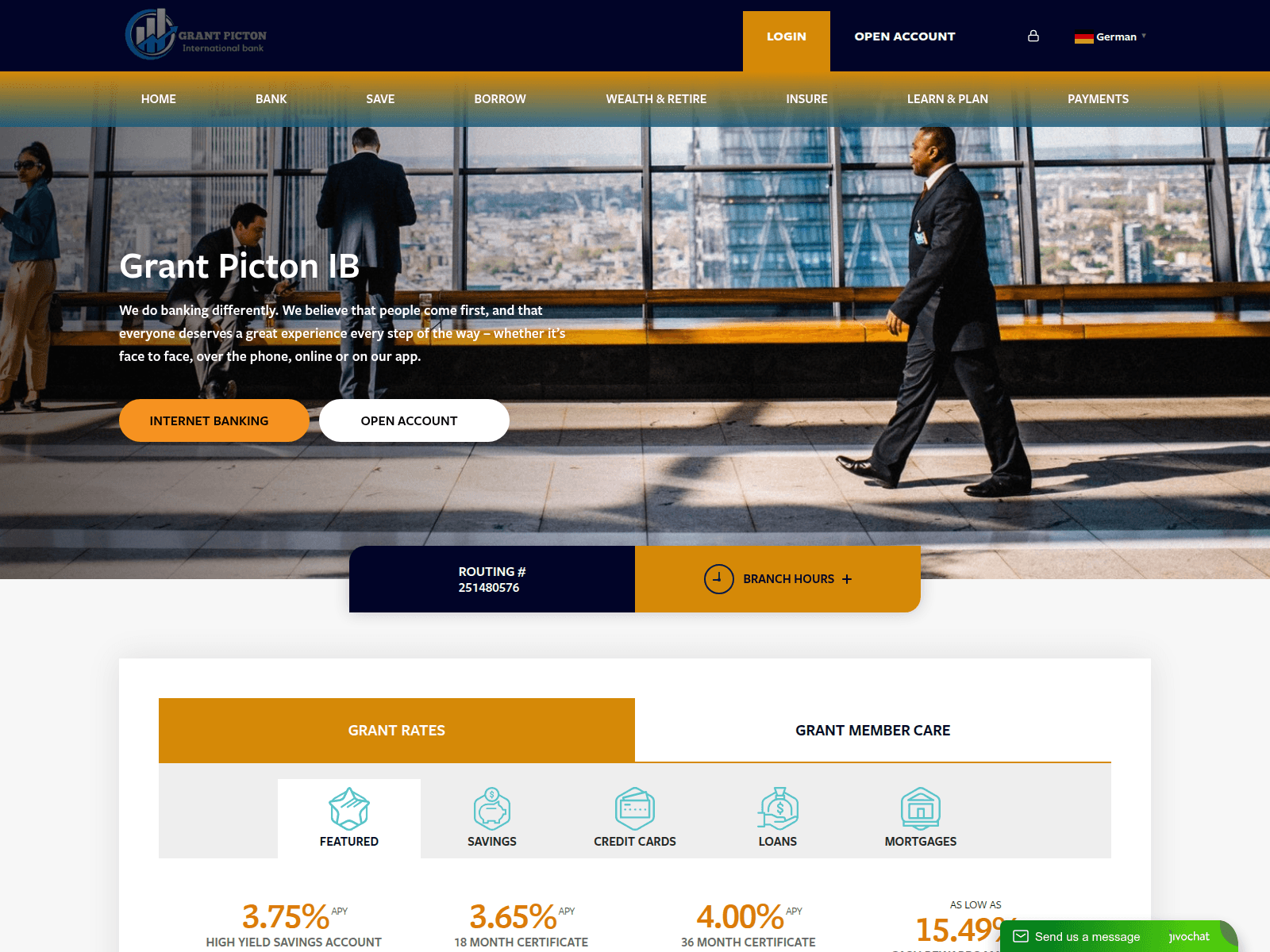Screenshot of grantpictonib.com
