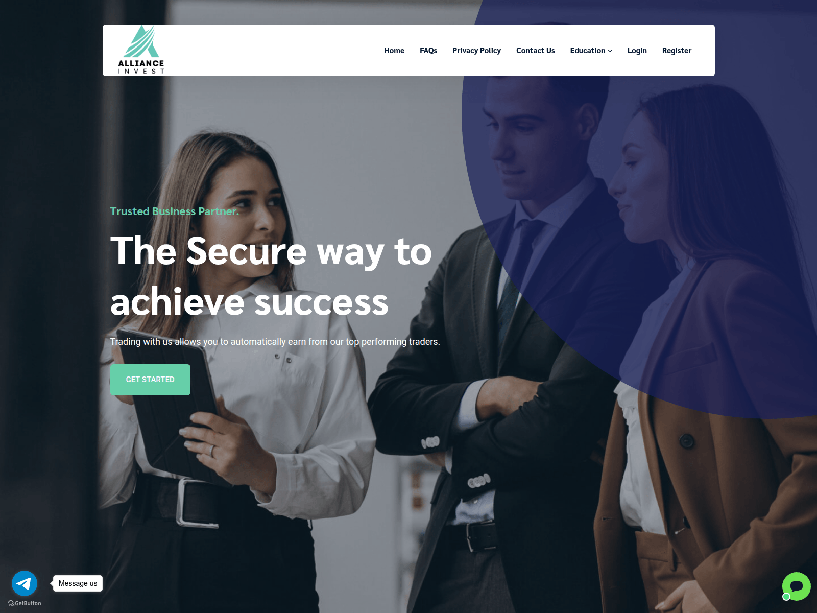Screenshot of allianceinvest.ltd
