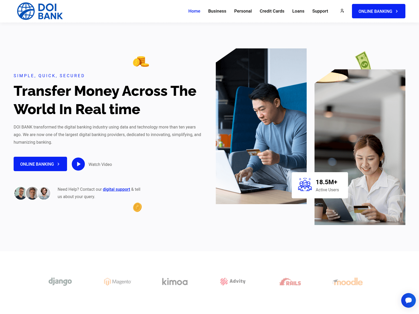 Forensic screenshot of doibnk.com.mewe-fintech.com