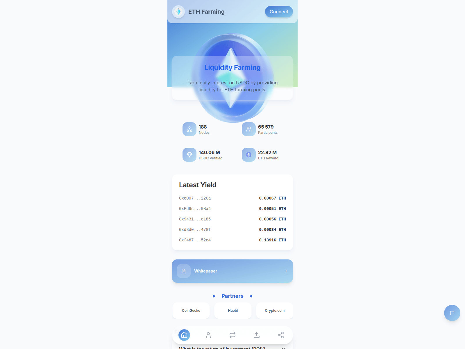 Screenshot of ethfarm.life