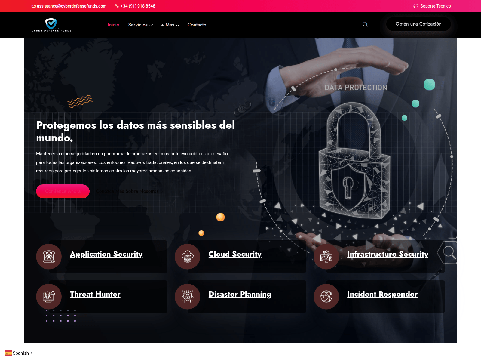 Screenshot of cyberdefensefunds.com