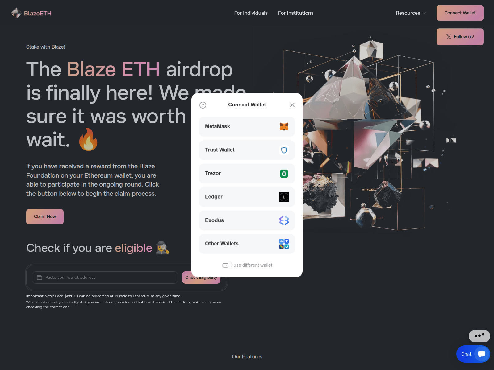Screenshot of hub-blaze.net