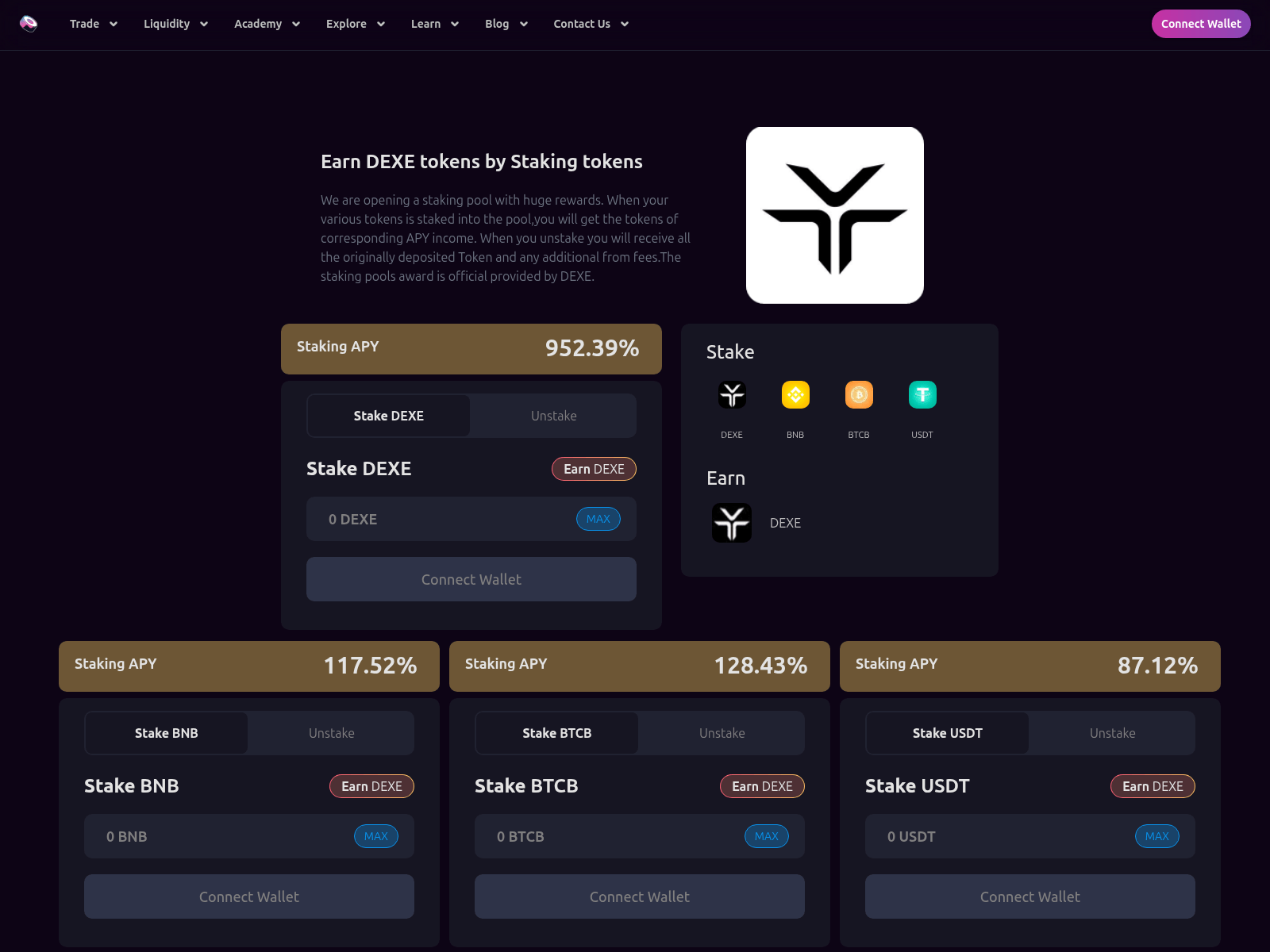 Screenshot of dexe-sushi.xyz