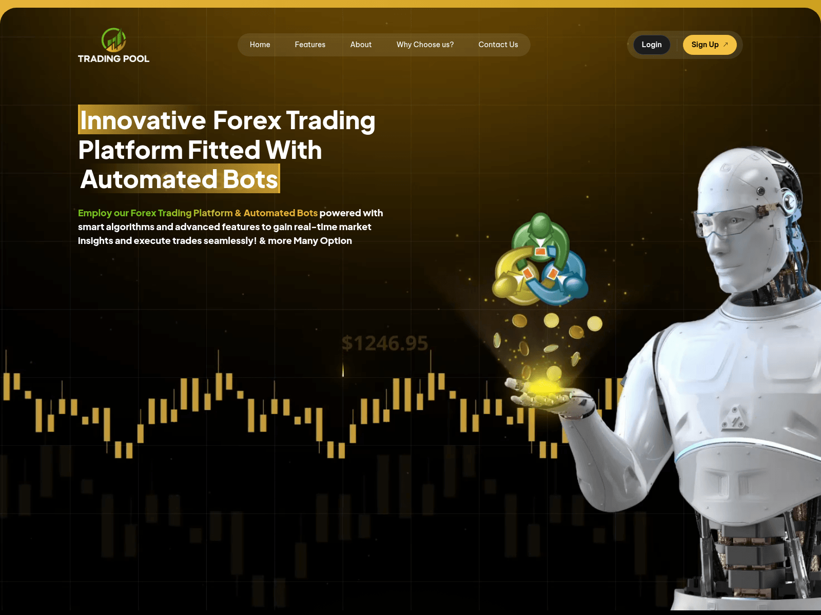 Screenshot of tradingpool.io