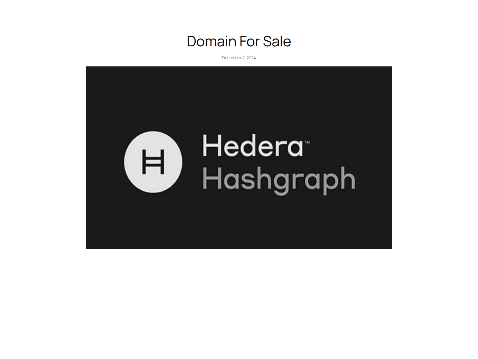 Screenshot of hederahashgraph.co.za