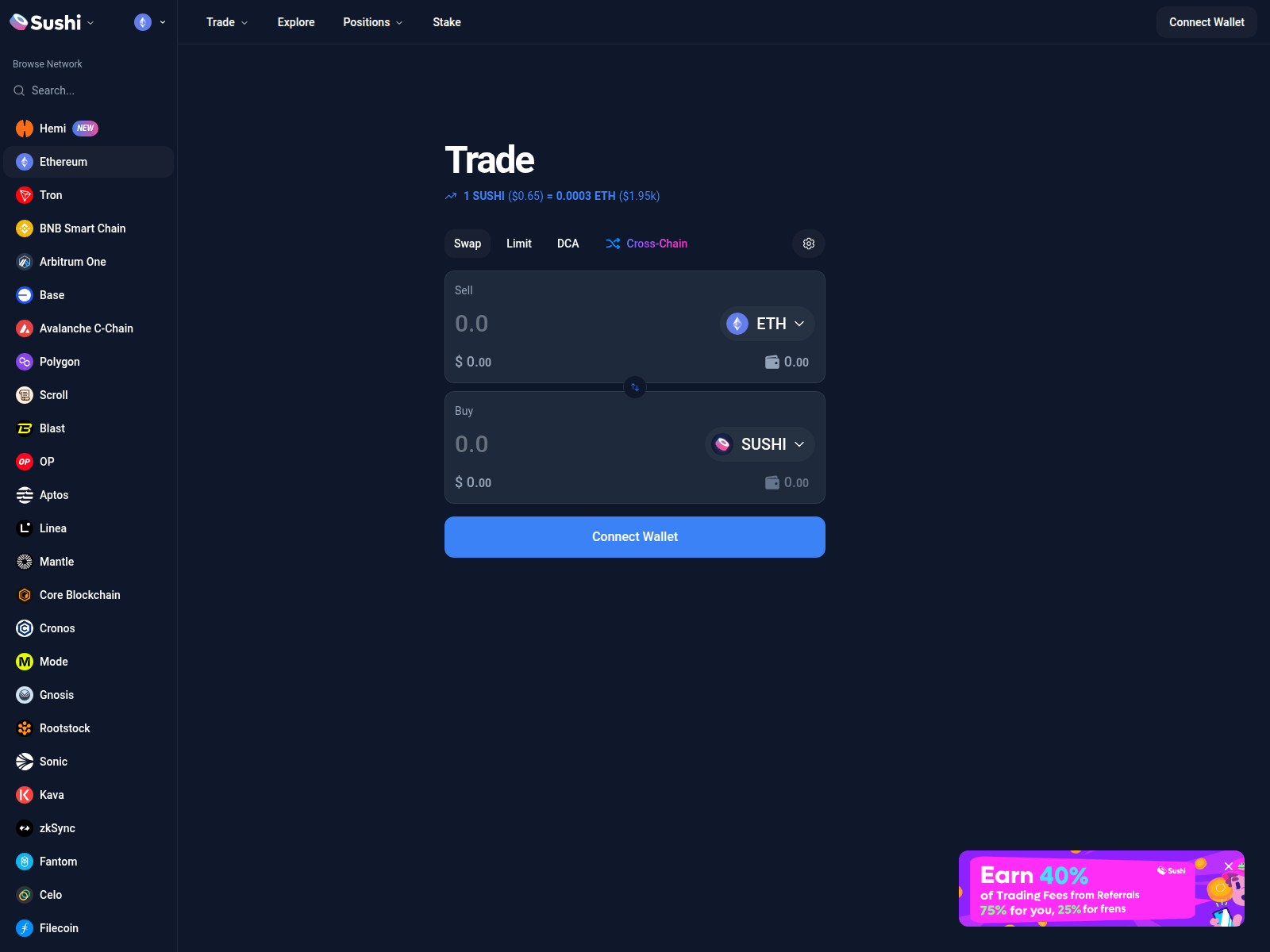 Screenshot of sushi.com-wallet-api-v3-app-connect.live
