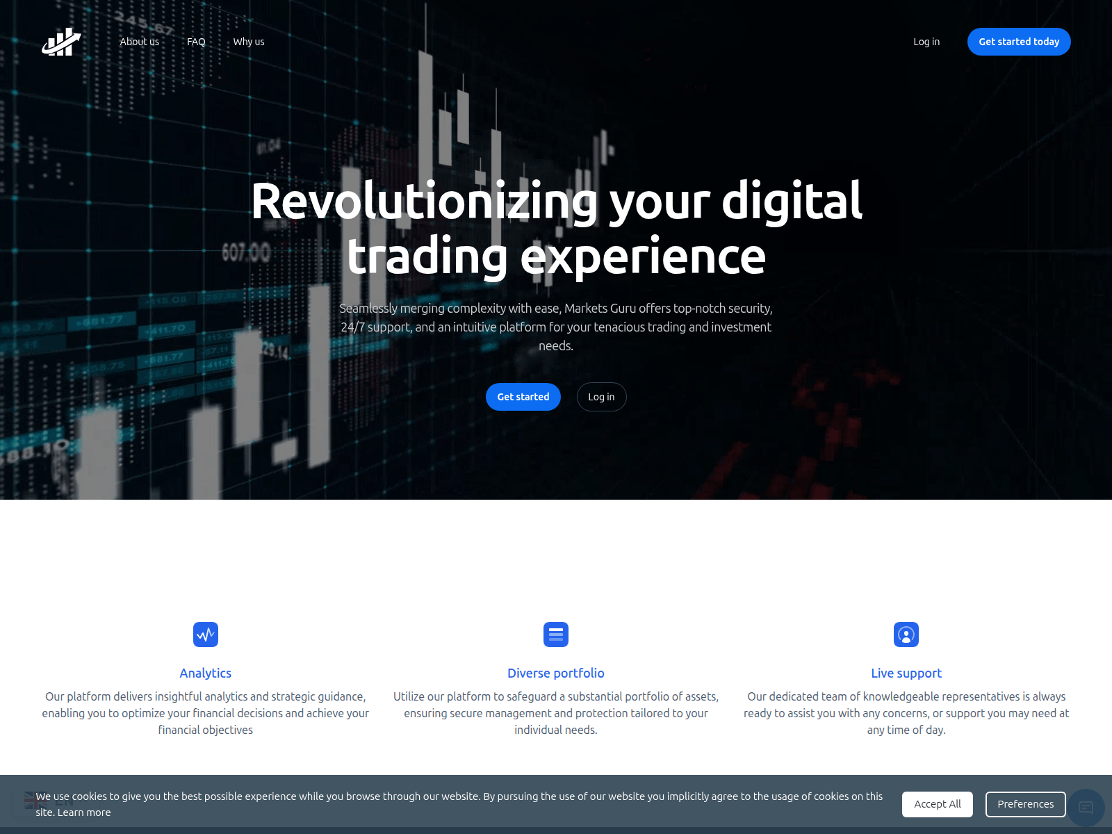 Screenshot of marketsguru.live