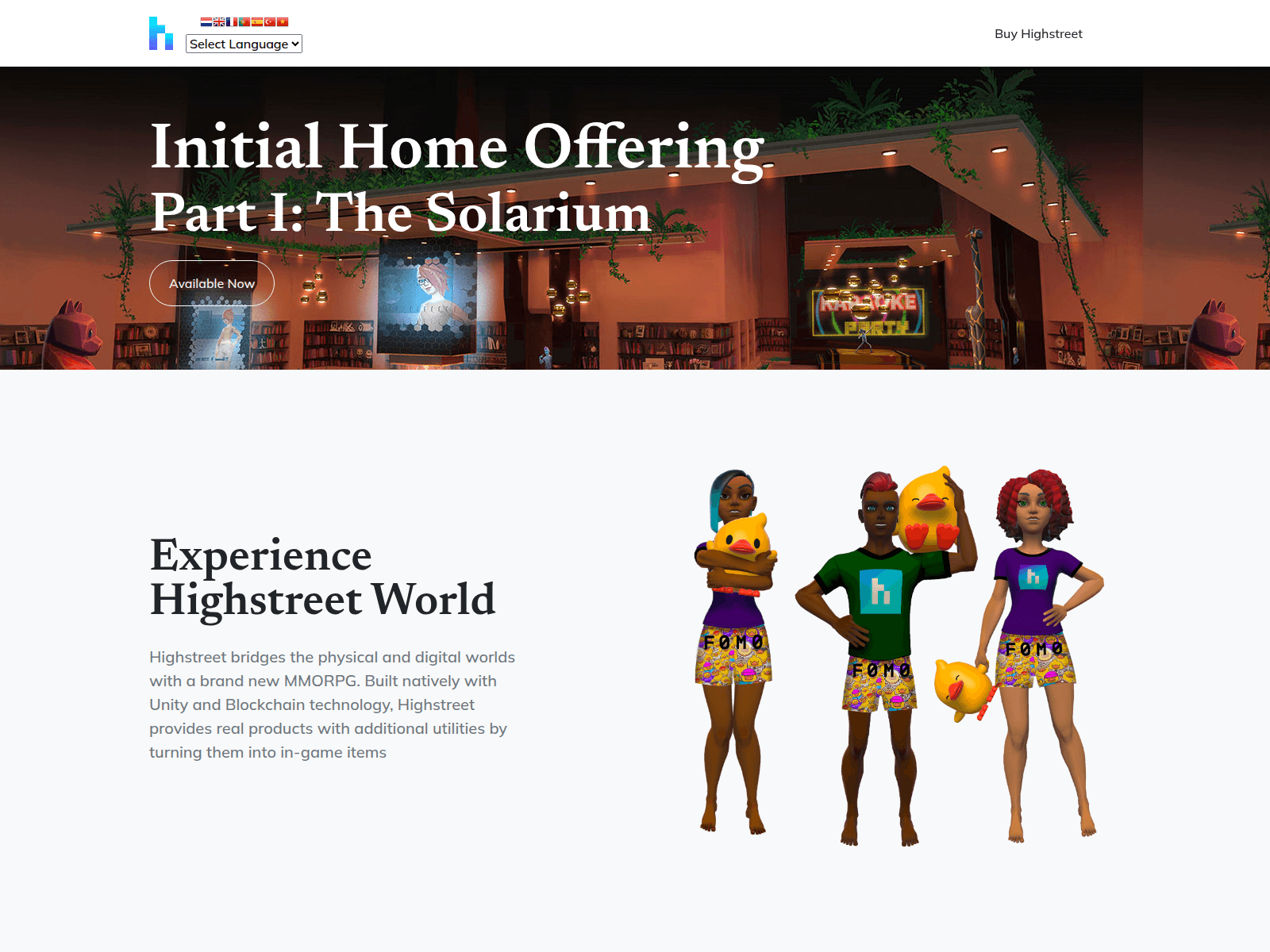 Screenshot of highstreets.org
