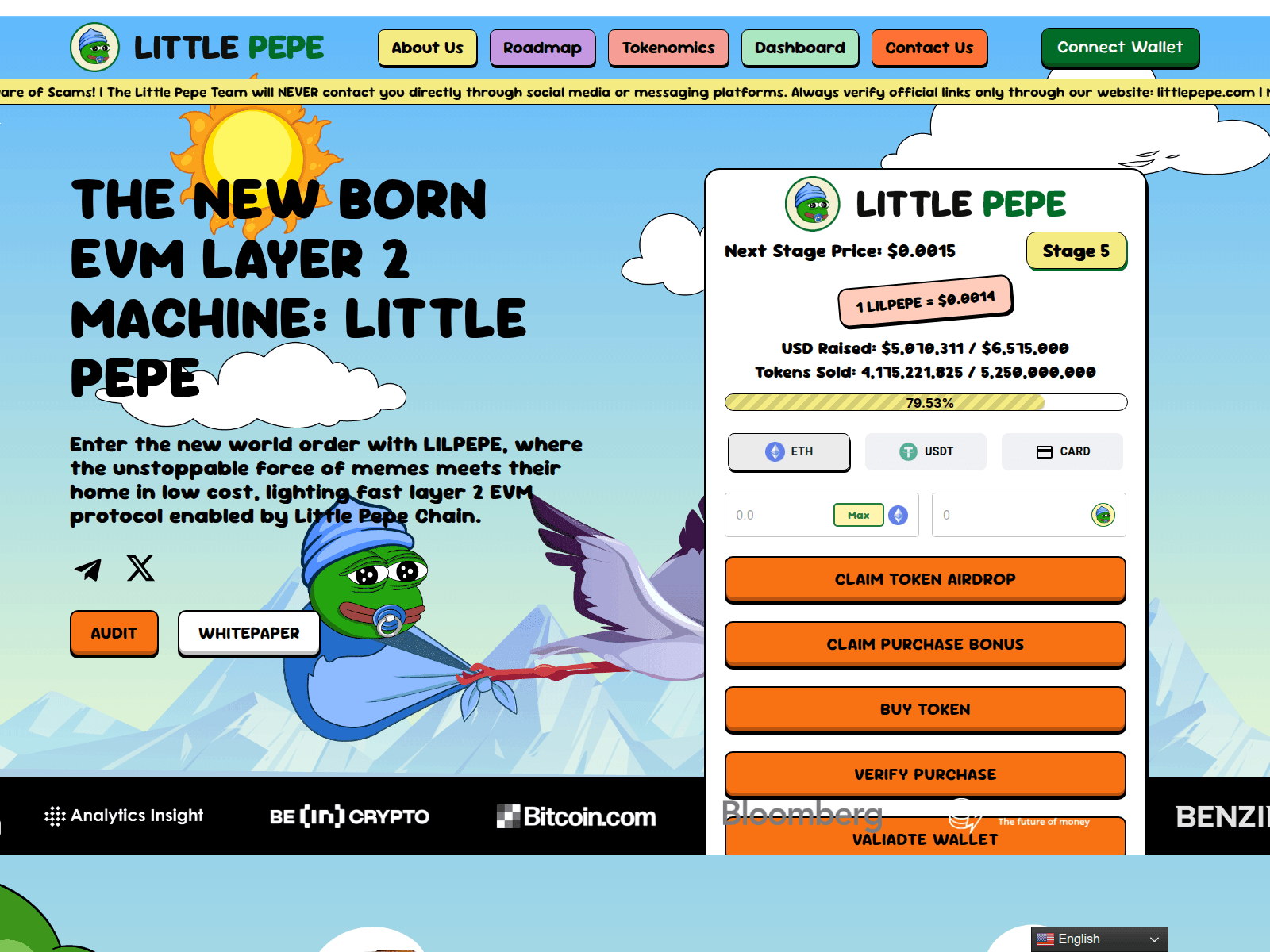 Screenshot of claims-littlepepe.pages.dev