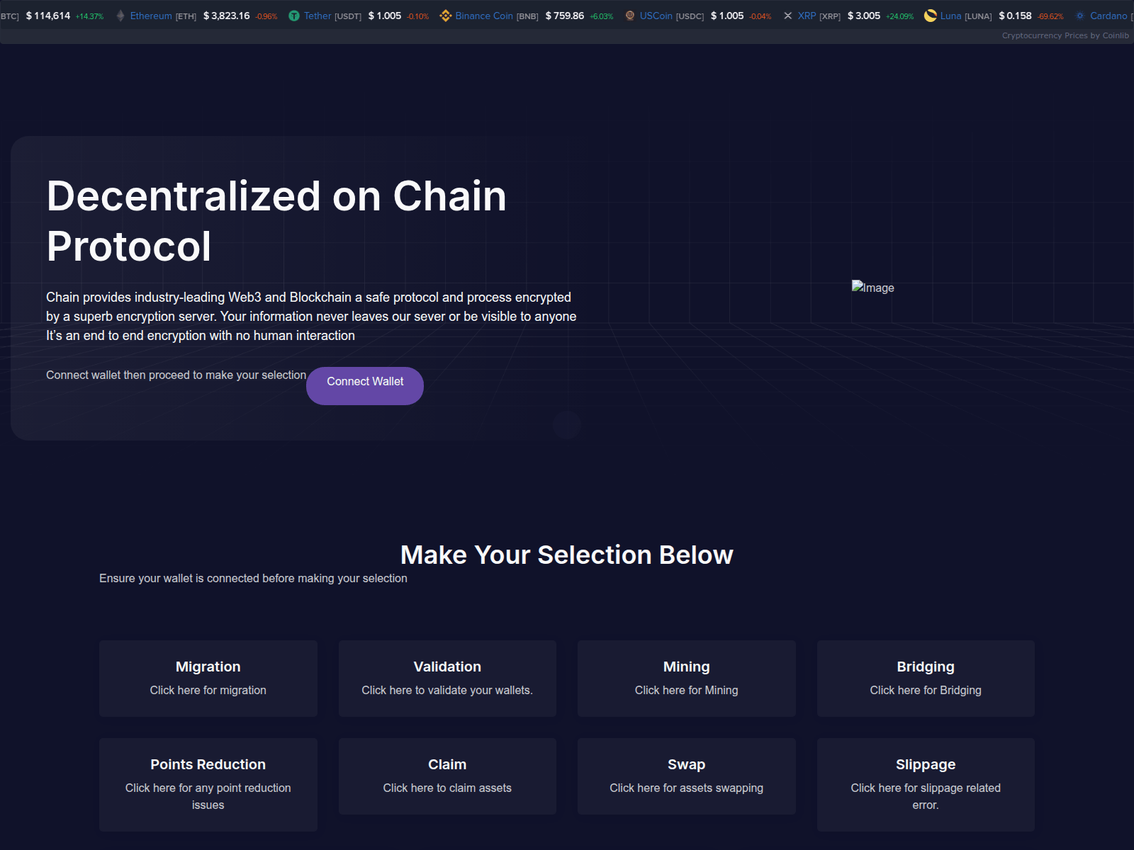 Screenshot of protocol-dash.com