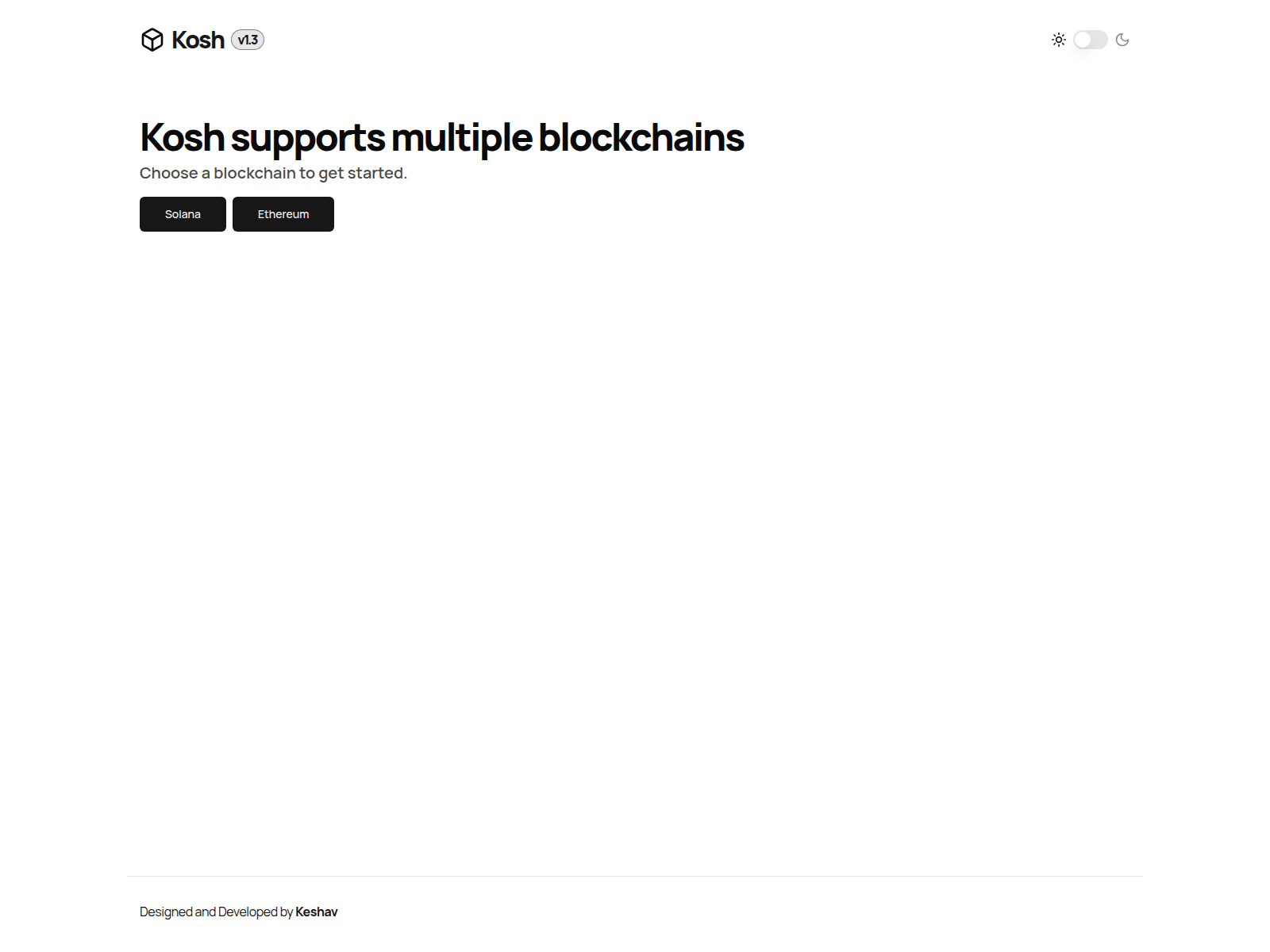 Screenshot of wallet-kosh.vercel.app