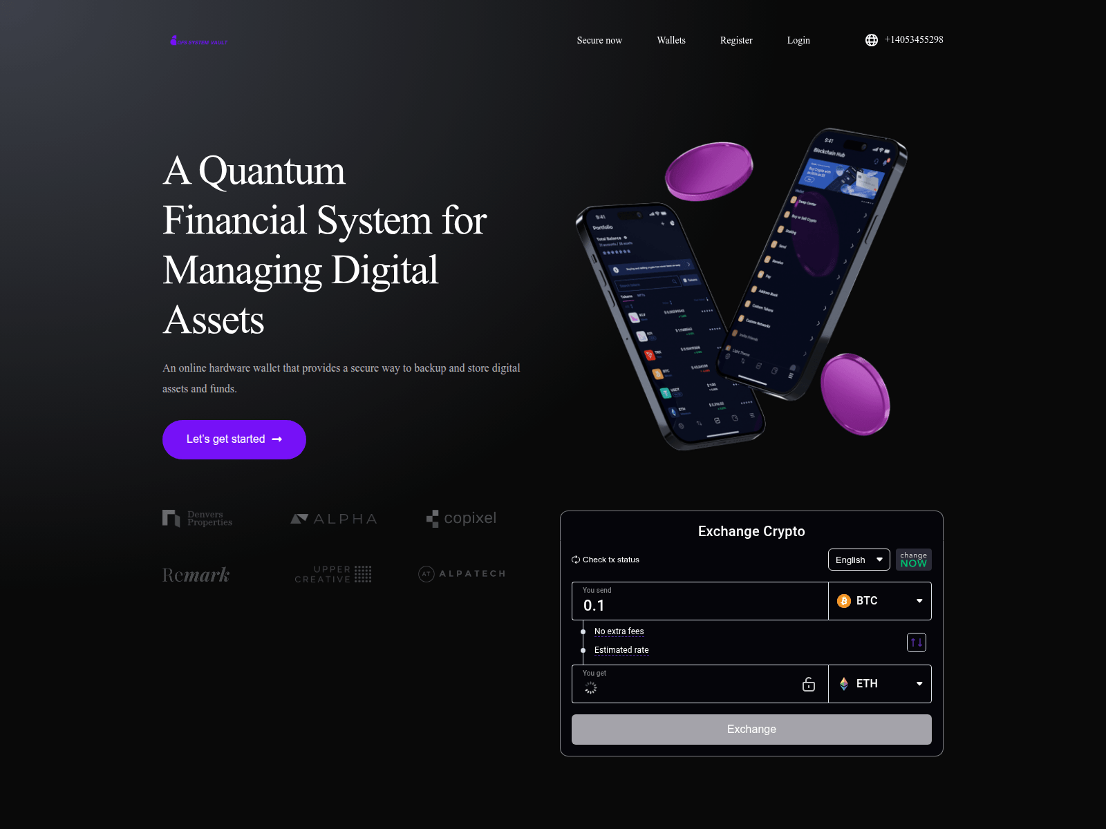Screenshot of qfssystemvaults.com