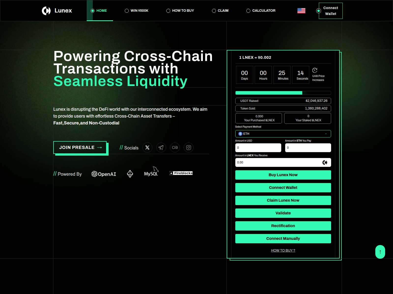 Screenshot of lunexnetwork-in.web.app