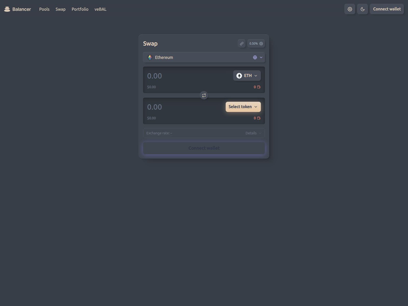 Screenshot of balance-dex.pro