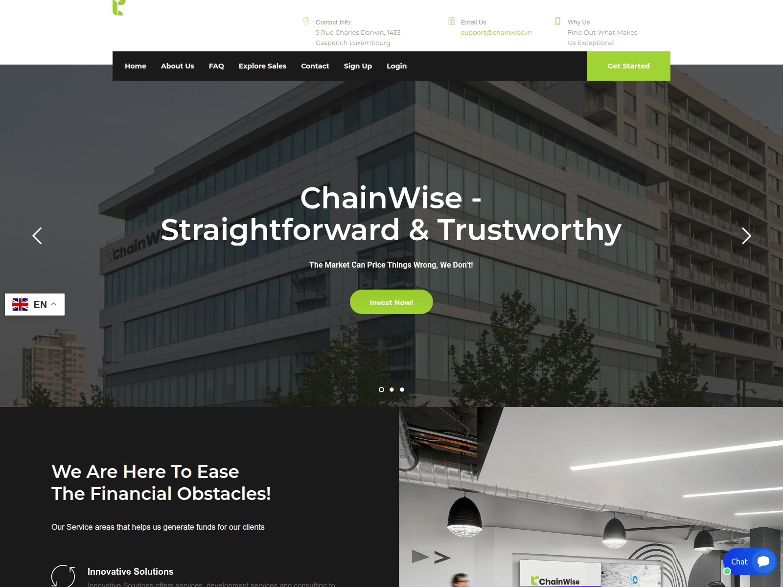 Forensic screenshot of chainwise.in