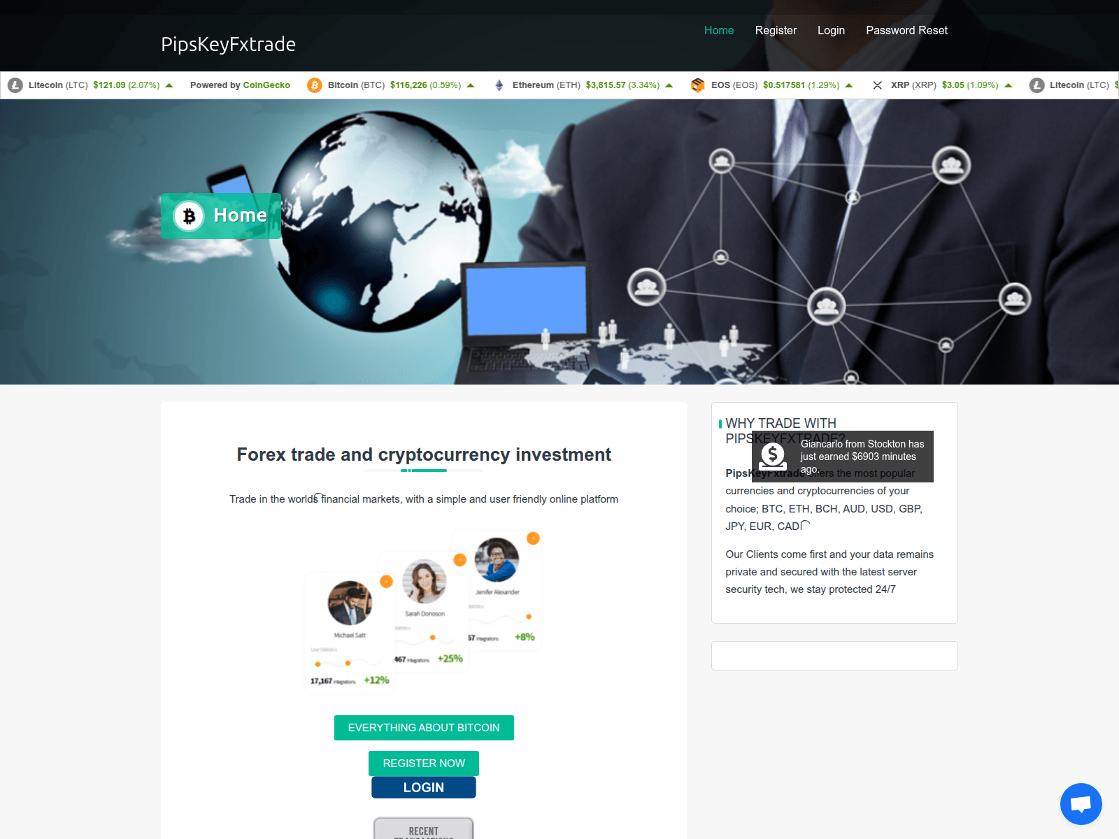 Screenshot of pipskey-fxtrd.com