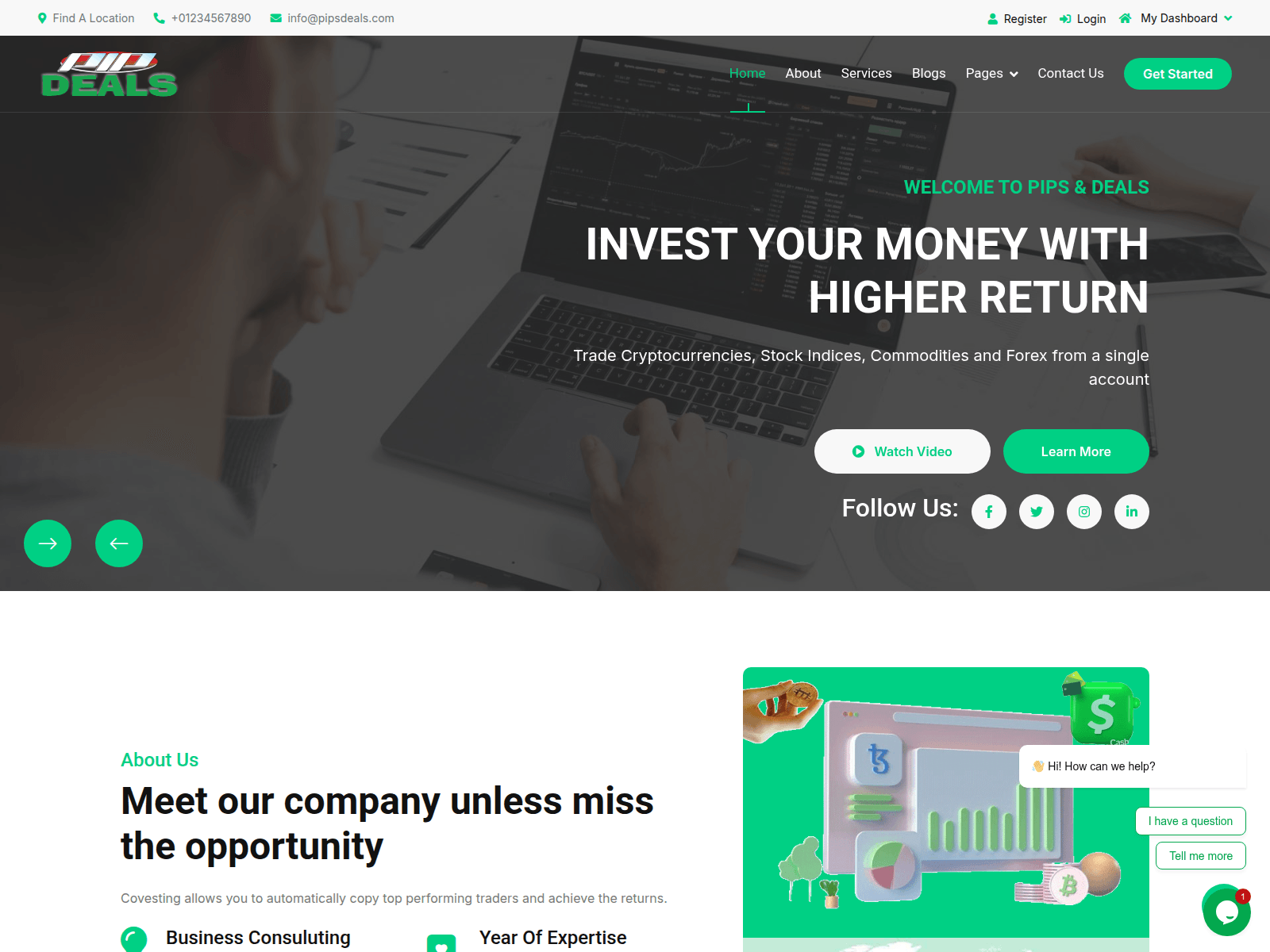 Screenshot of pipsdeals.com
