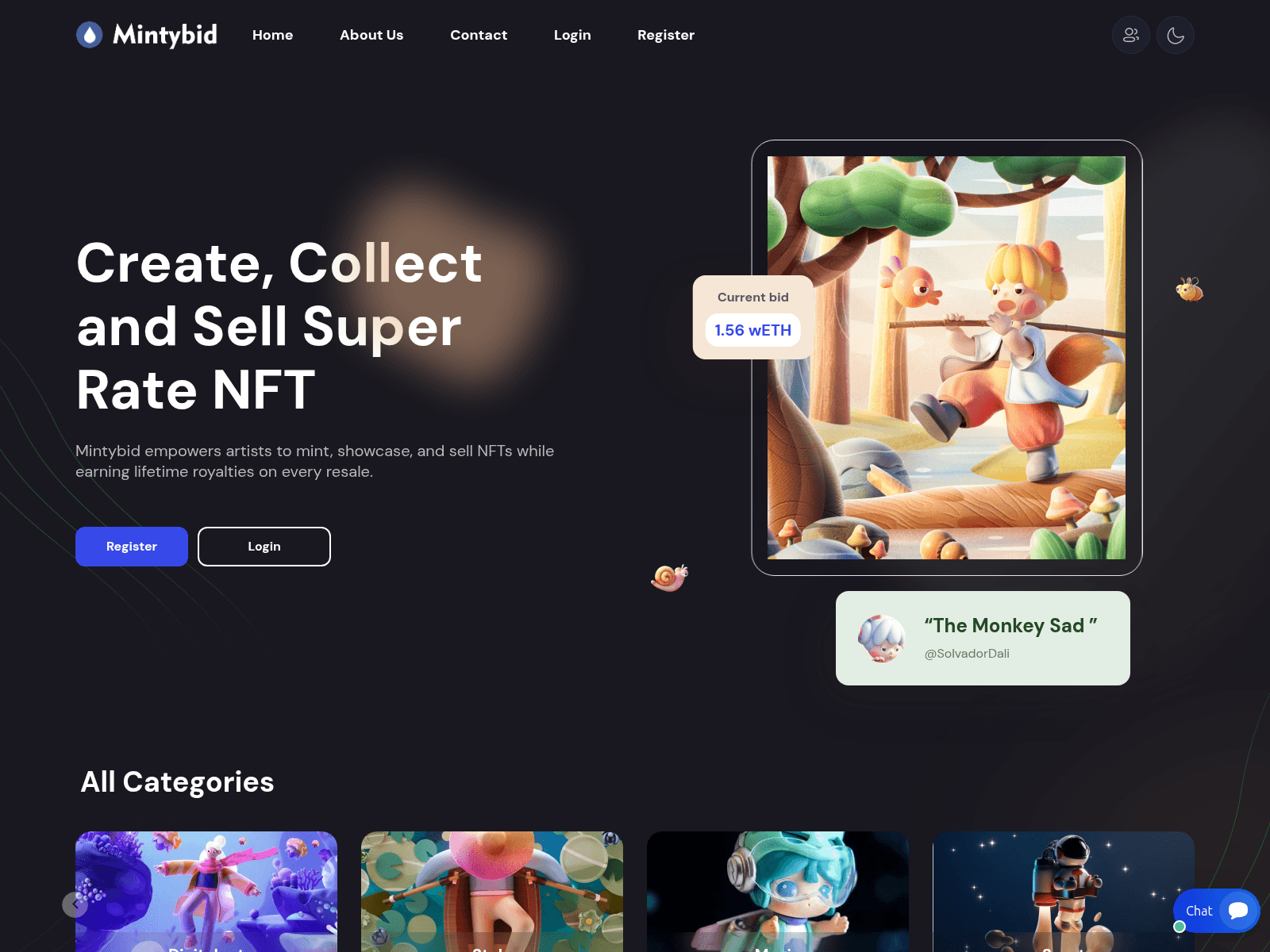 Screenshot of mintybid.com
