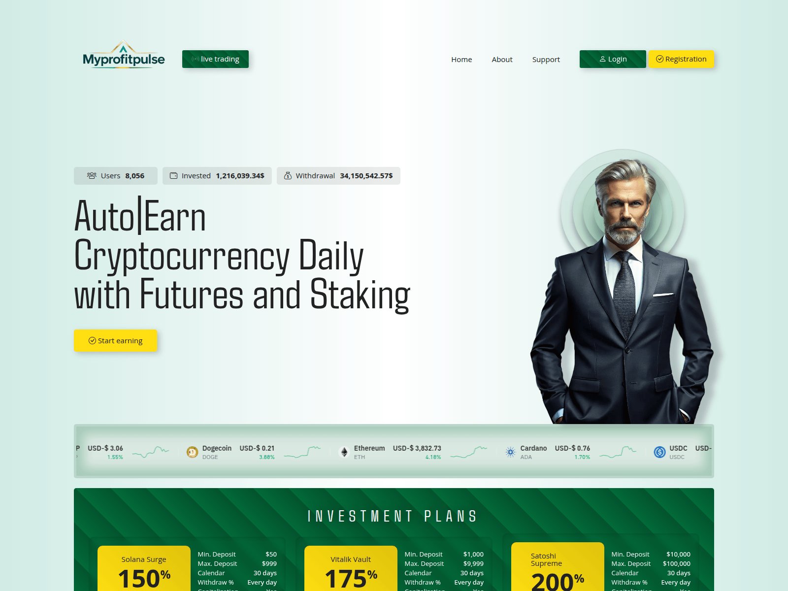 Screenshot of myprofitpulse.net