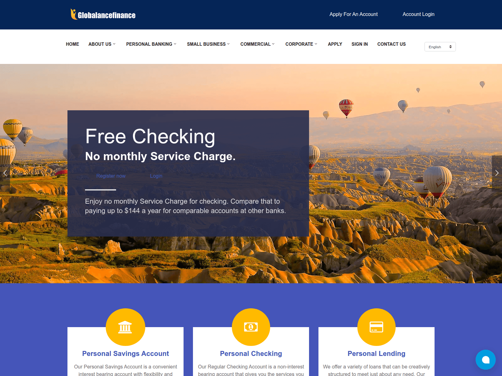 Screenshot of globalancefinance.com