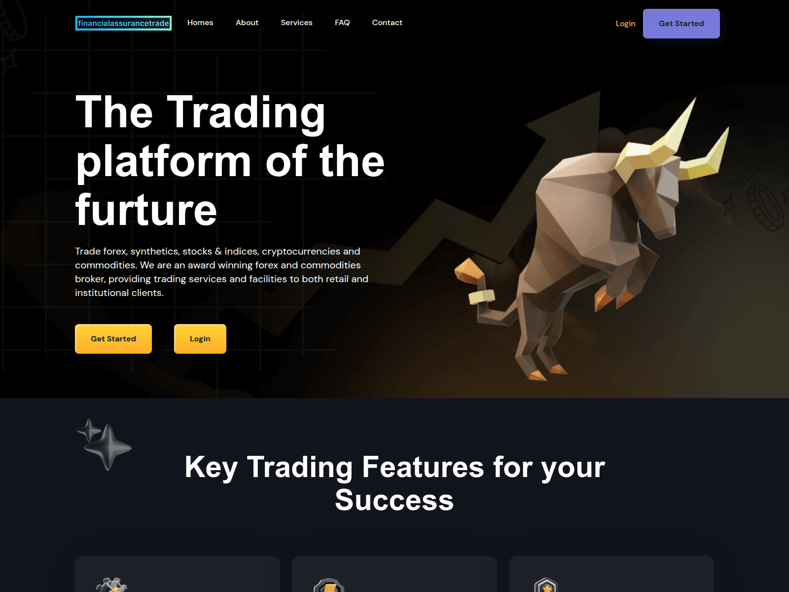 Screenshot of financialassurancetrade.xyz