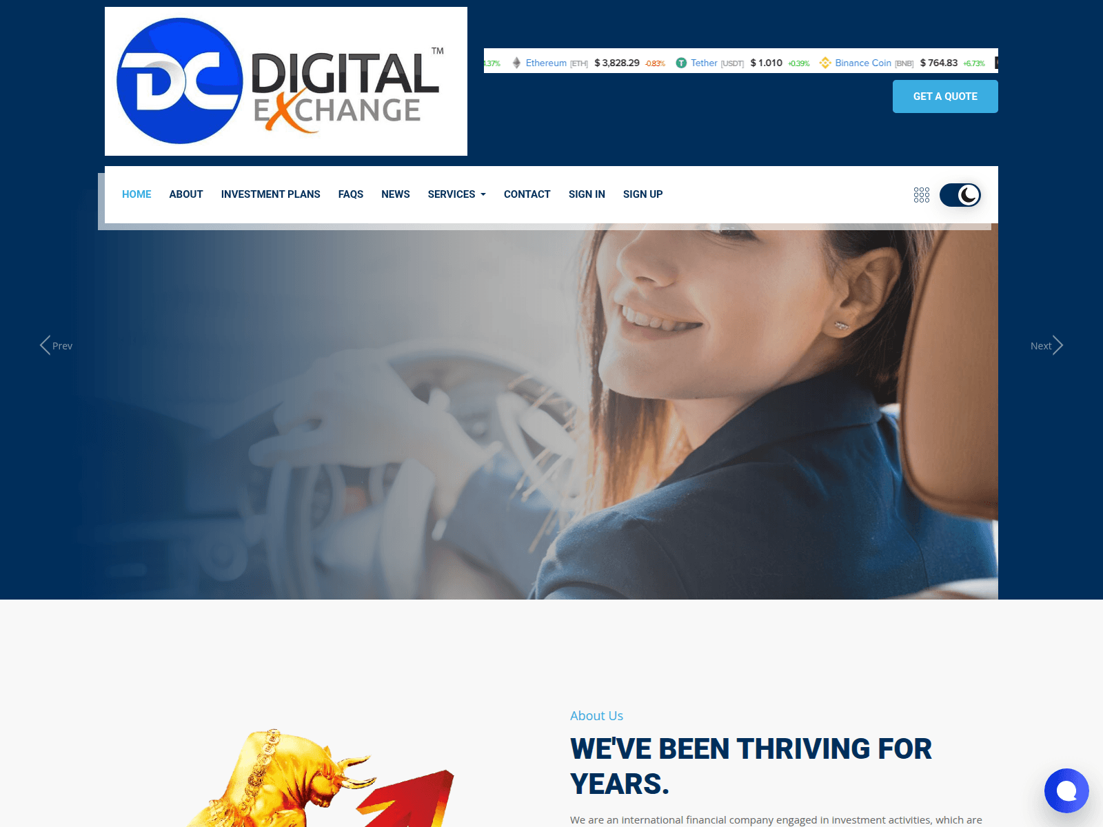 Forensic screenshot of digitalexchangemanagement.com