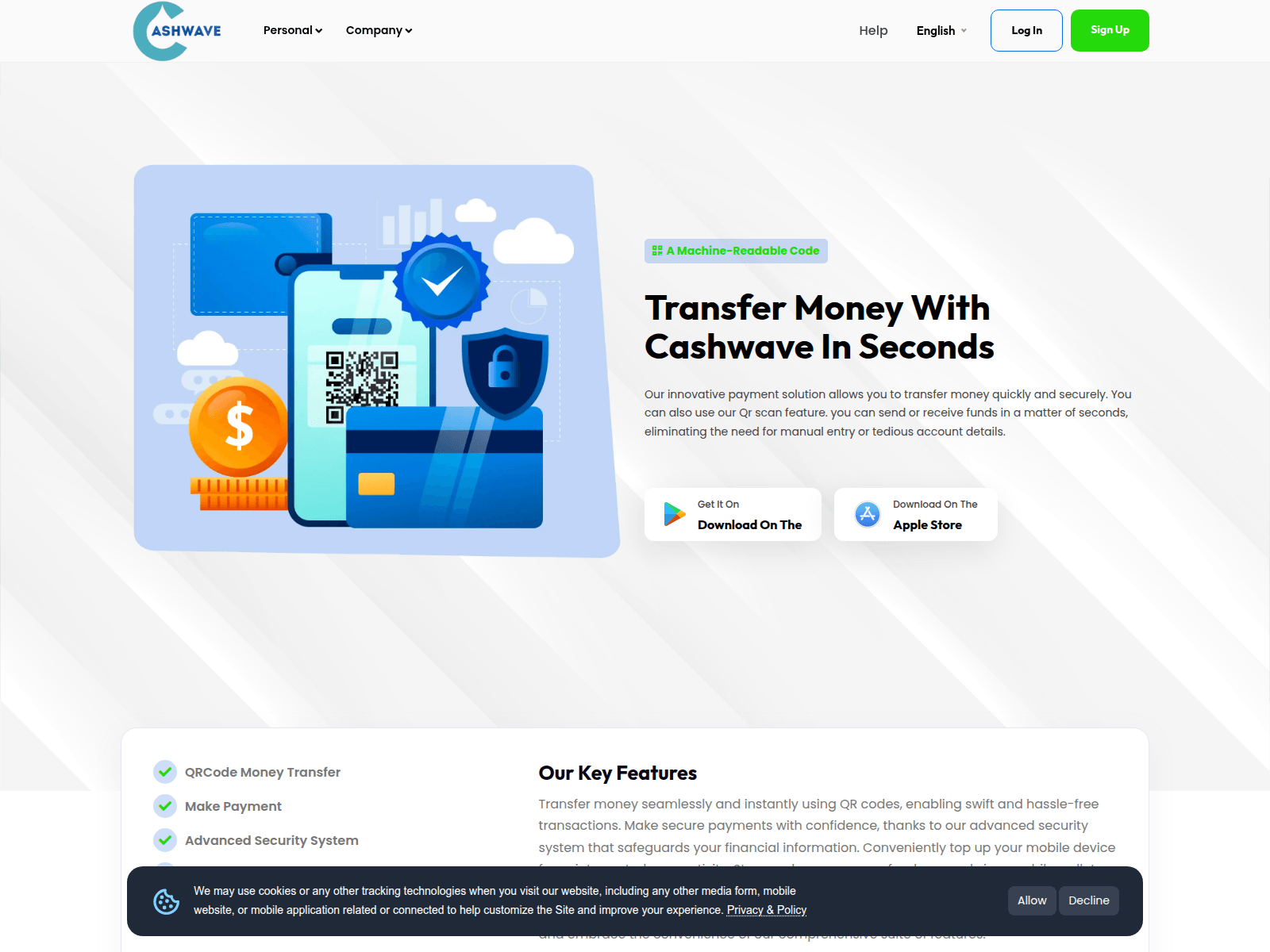 Forensic screenshot of cashwave.sbs