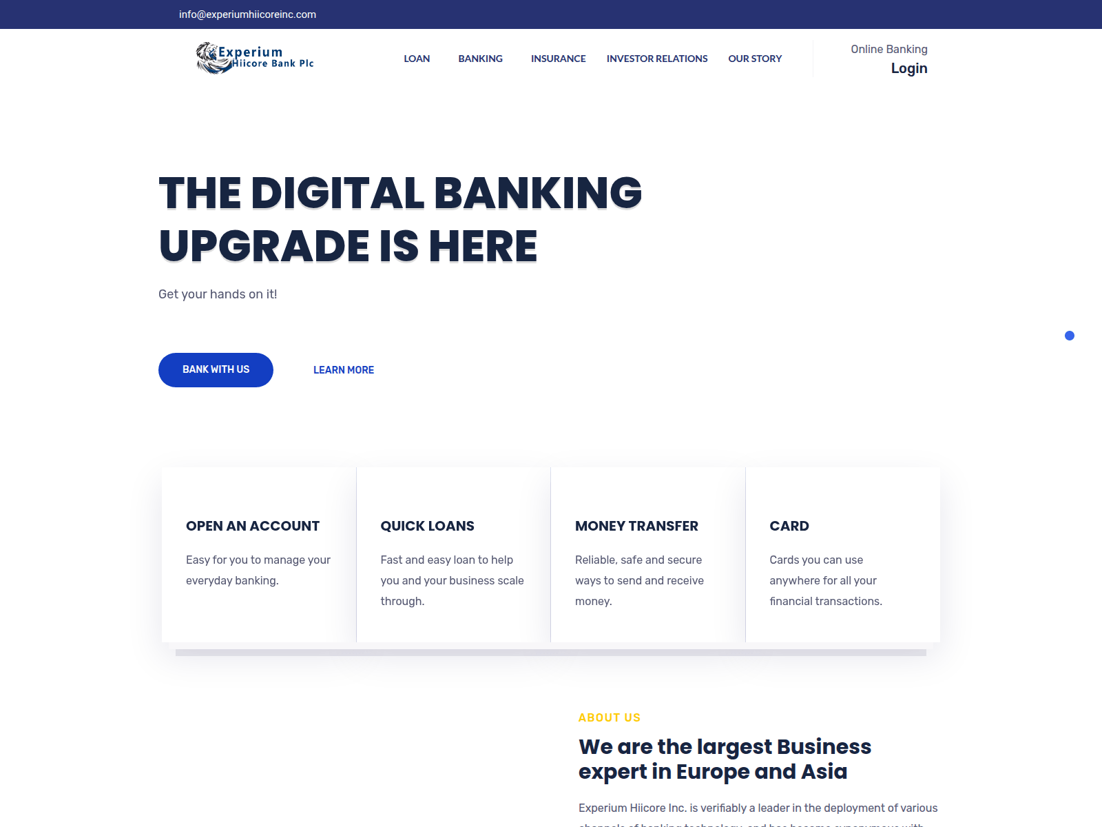 Forensic screenshot of experiumhiicoreinc.com