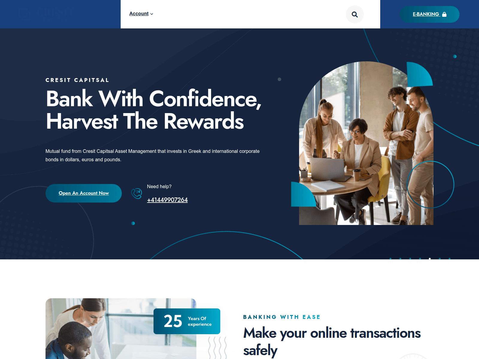 Screenshot of bank.cresitcapital.com