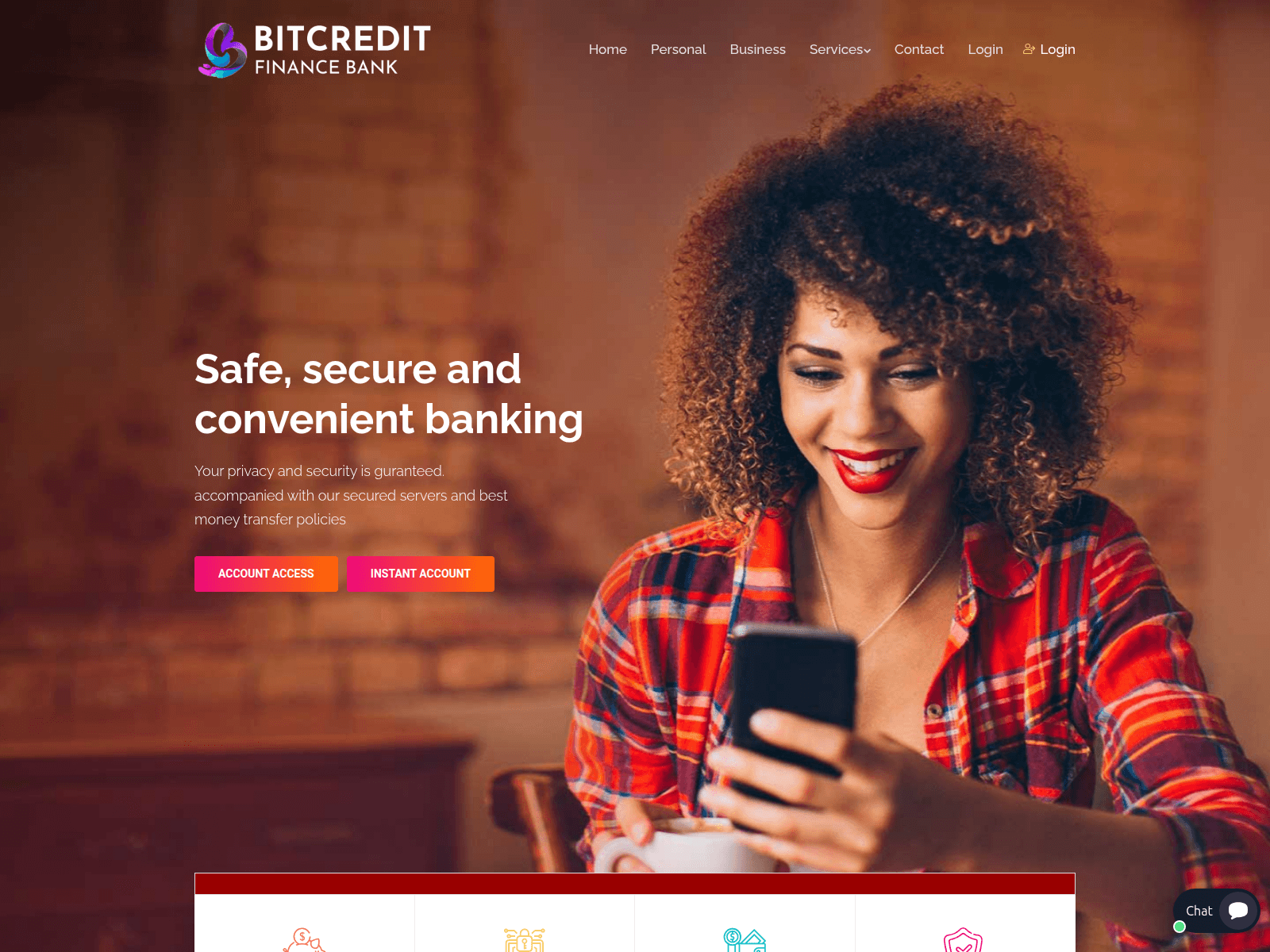 Screenshot of bitcreditfn.com