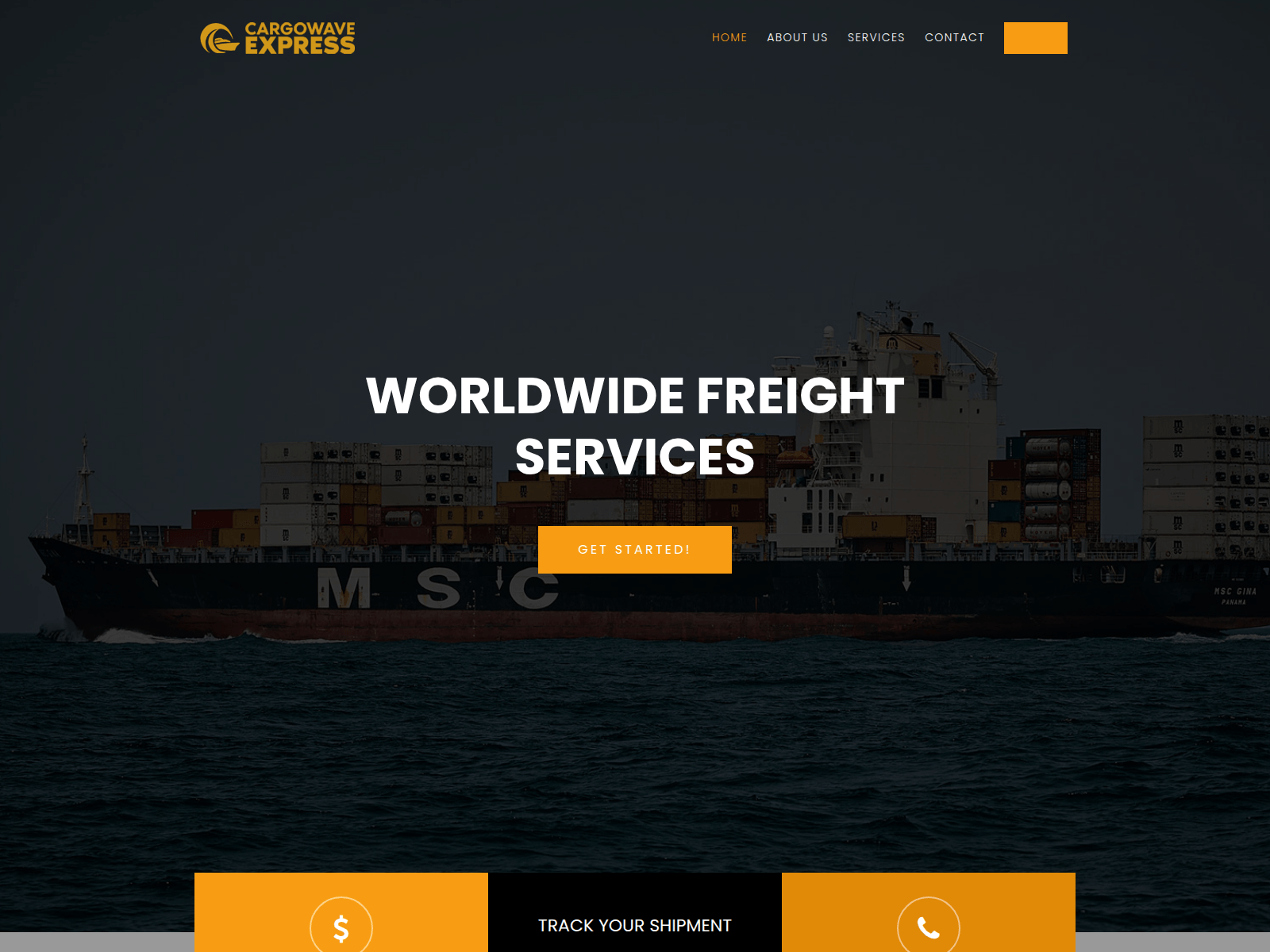 Screenshot of cargowave-express.com