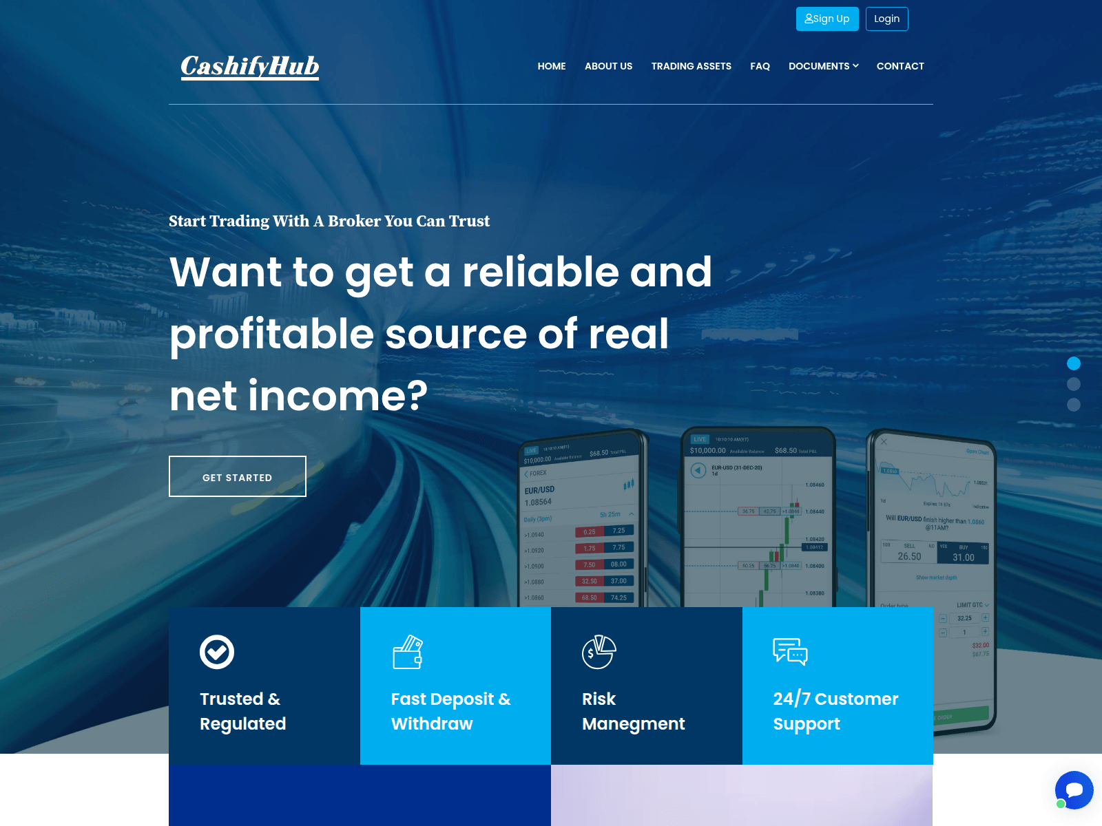 Screenshot of cashify-hubs.com