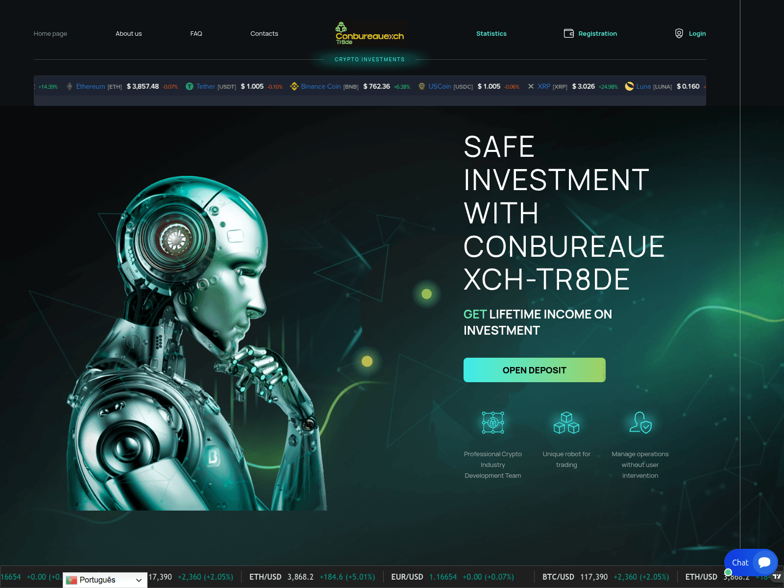 Forensic screenshot of conbureauexch-tr8de.com