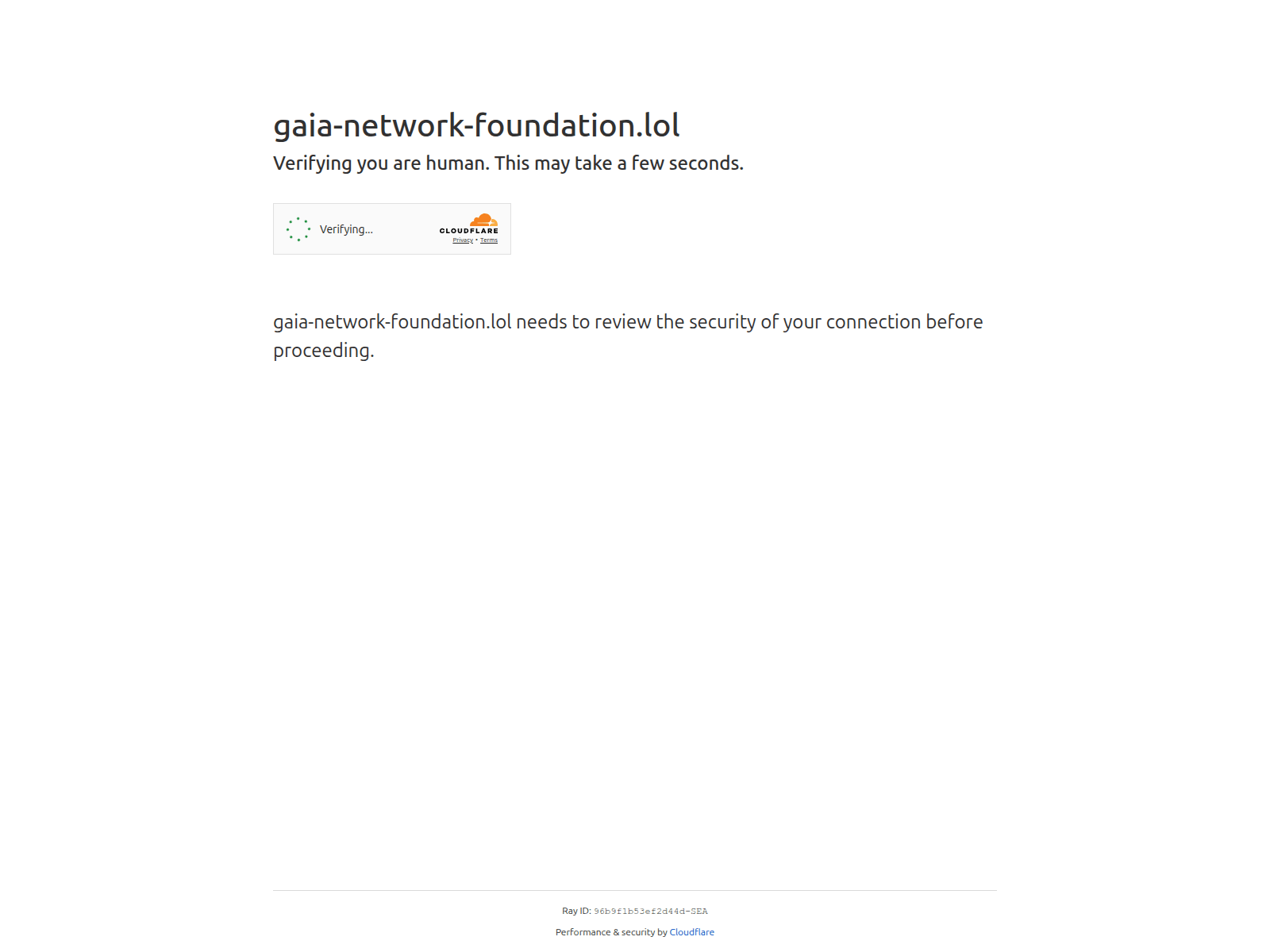 Forensic screenshot of gaia-network-foundation.lol