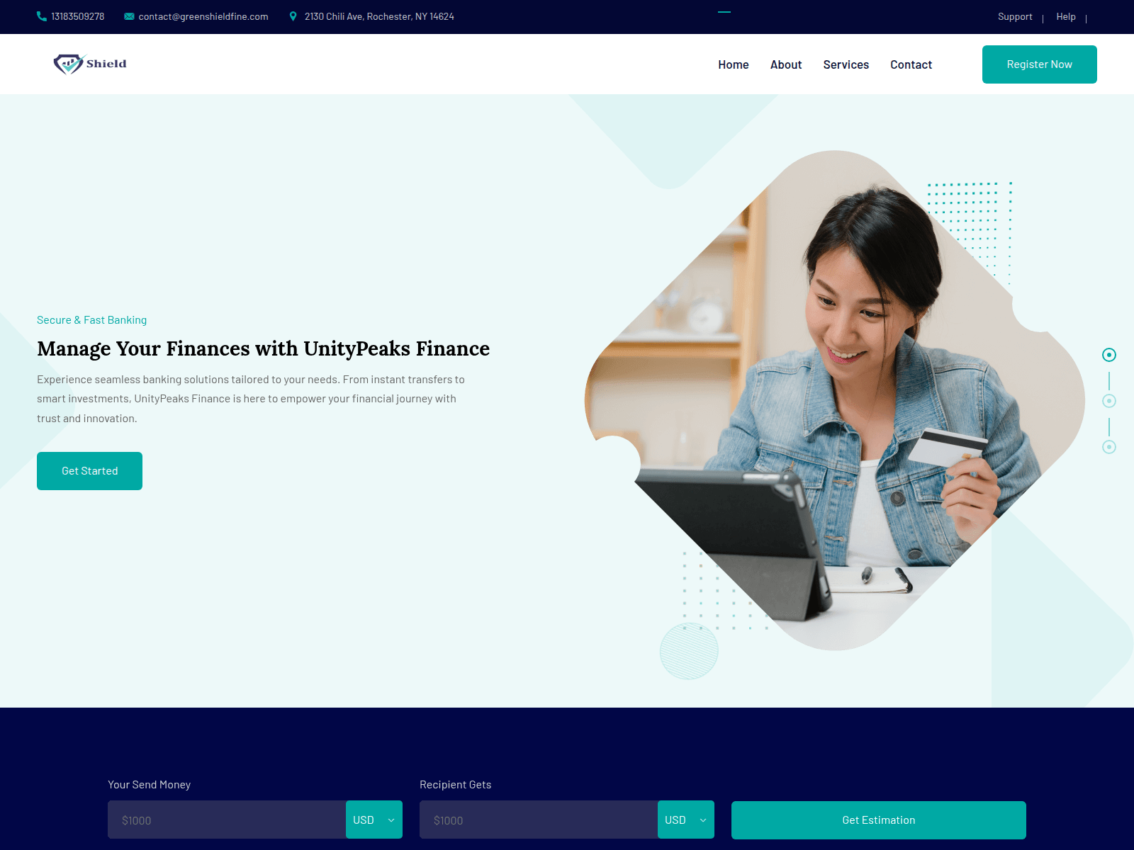 Screenshot of greenshieldfine.com