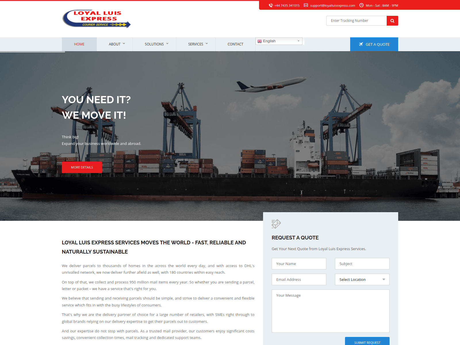 Screenshot of loyalluisexpress.com