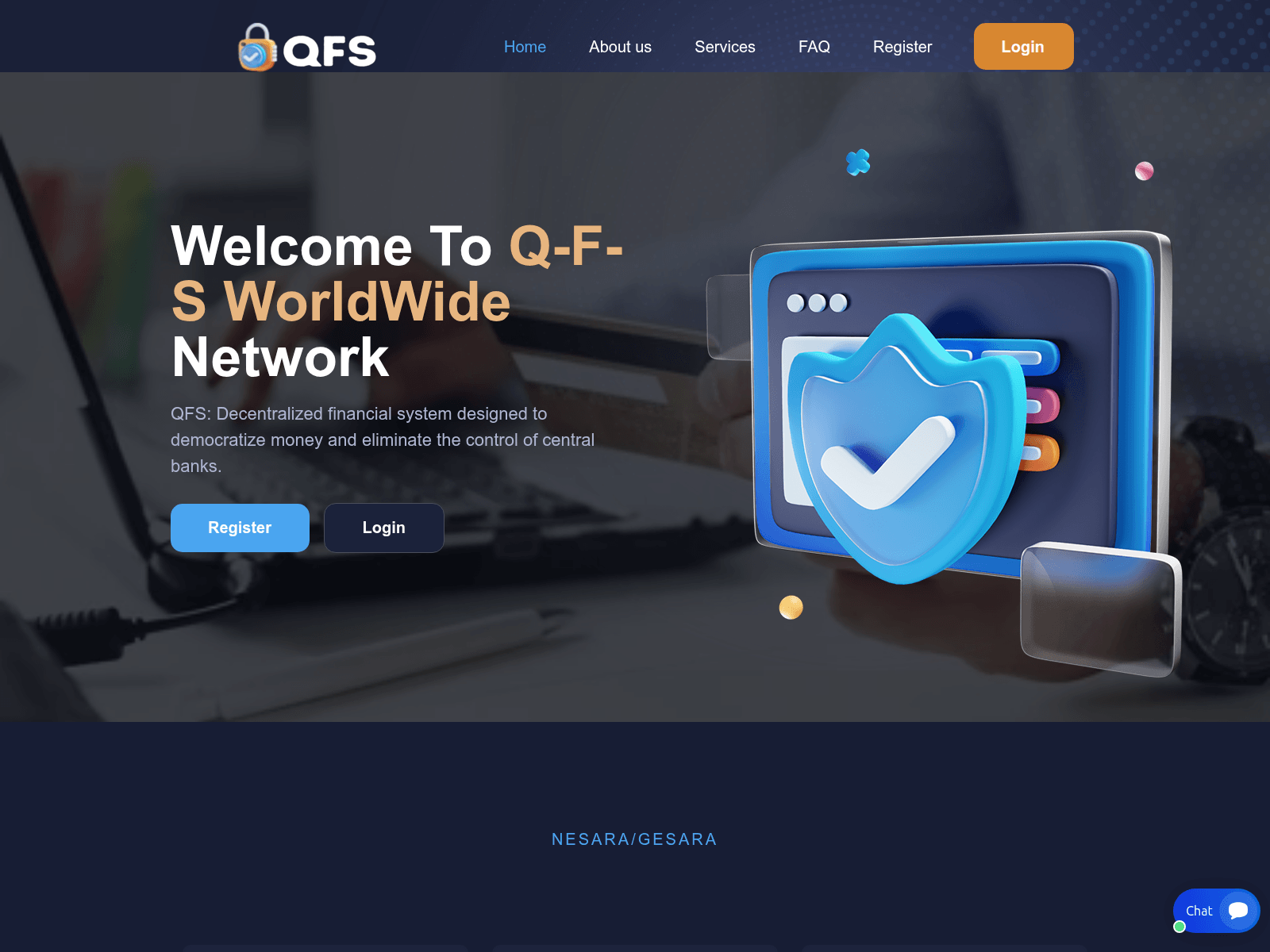 Screenshot of qfsworldwidenetwork.com