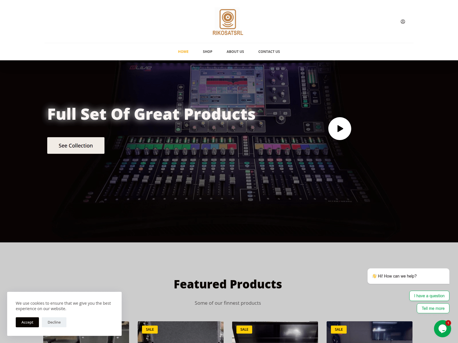 Screenshot of rikosatsrl.com